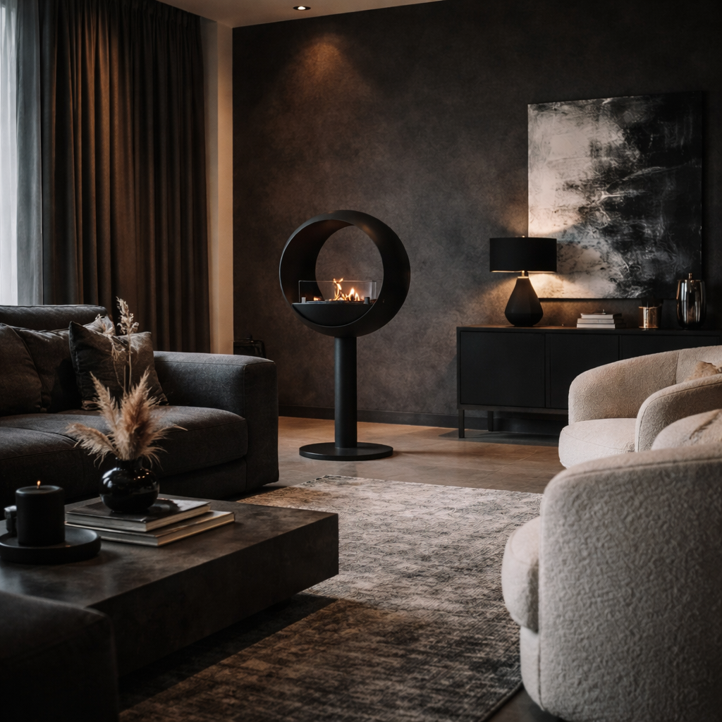 Lunan Bio Ethanol Vrijstaand Doorkijkhaard D60 cm