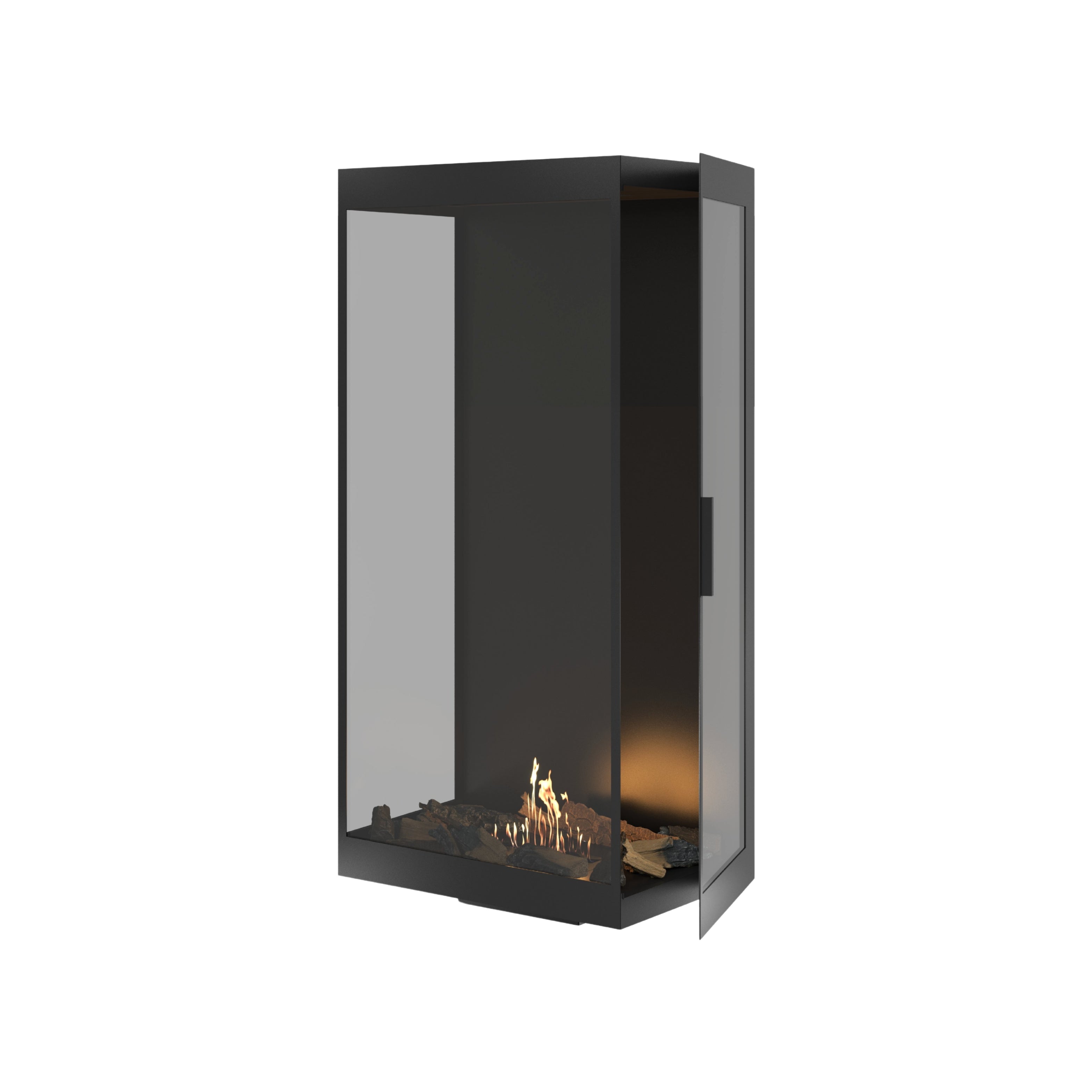 Made Driezijdig Vertical Roomdivider Volle Glas 60 x 100 cm