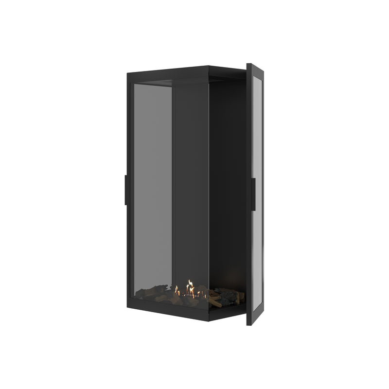 Made Driezijdig Vertical Roomdivider Volle Glas 60 x 100 cm