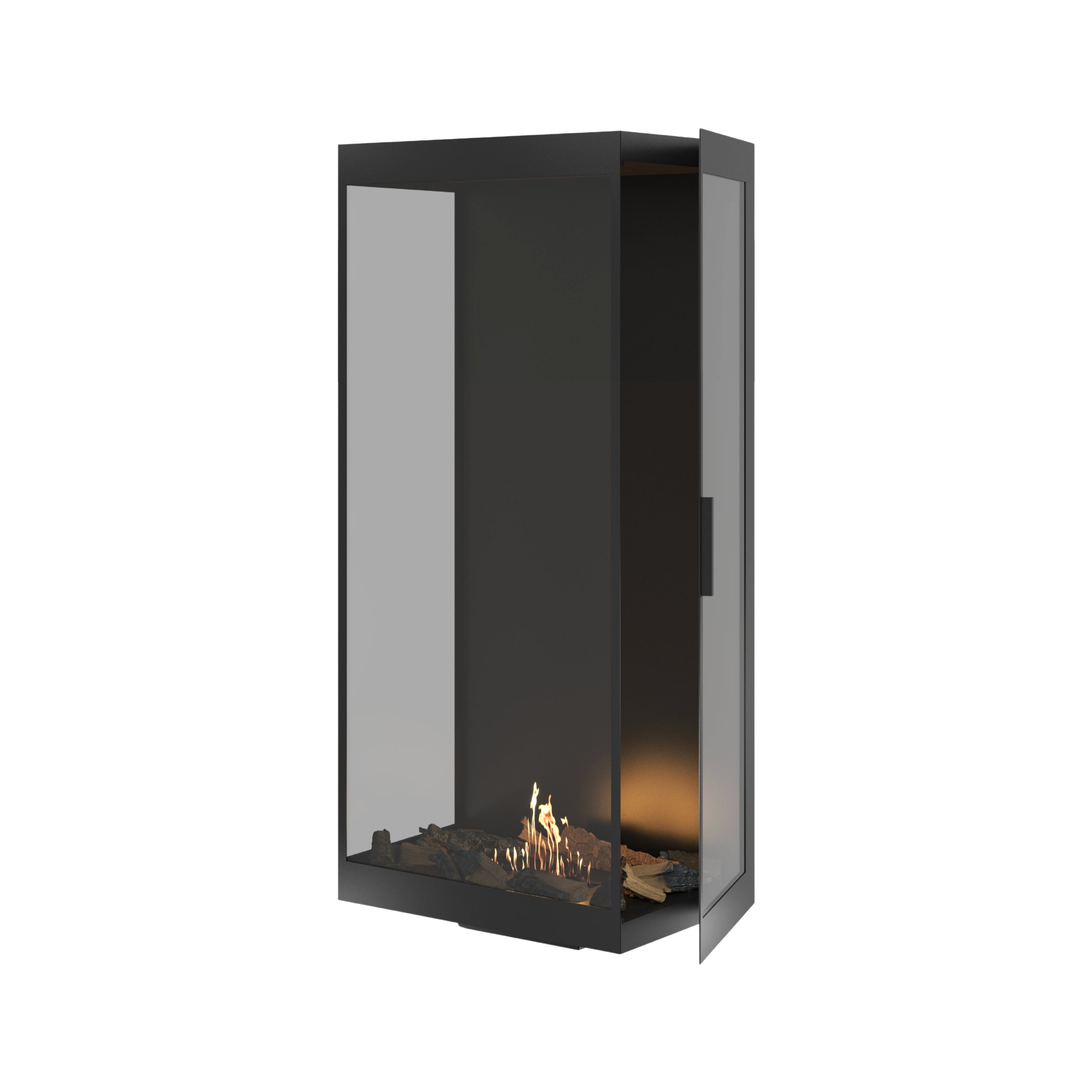 Made Driezijdig Vertical Roomdivider Volle Glas 60 x 120 cm