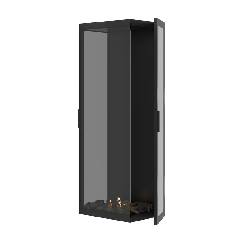 Made Driezijdig Vertical Roomdivider Volle Glas 60 x 160 cm