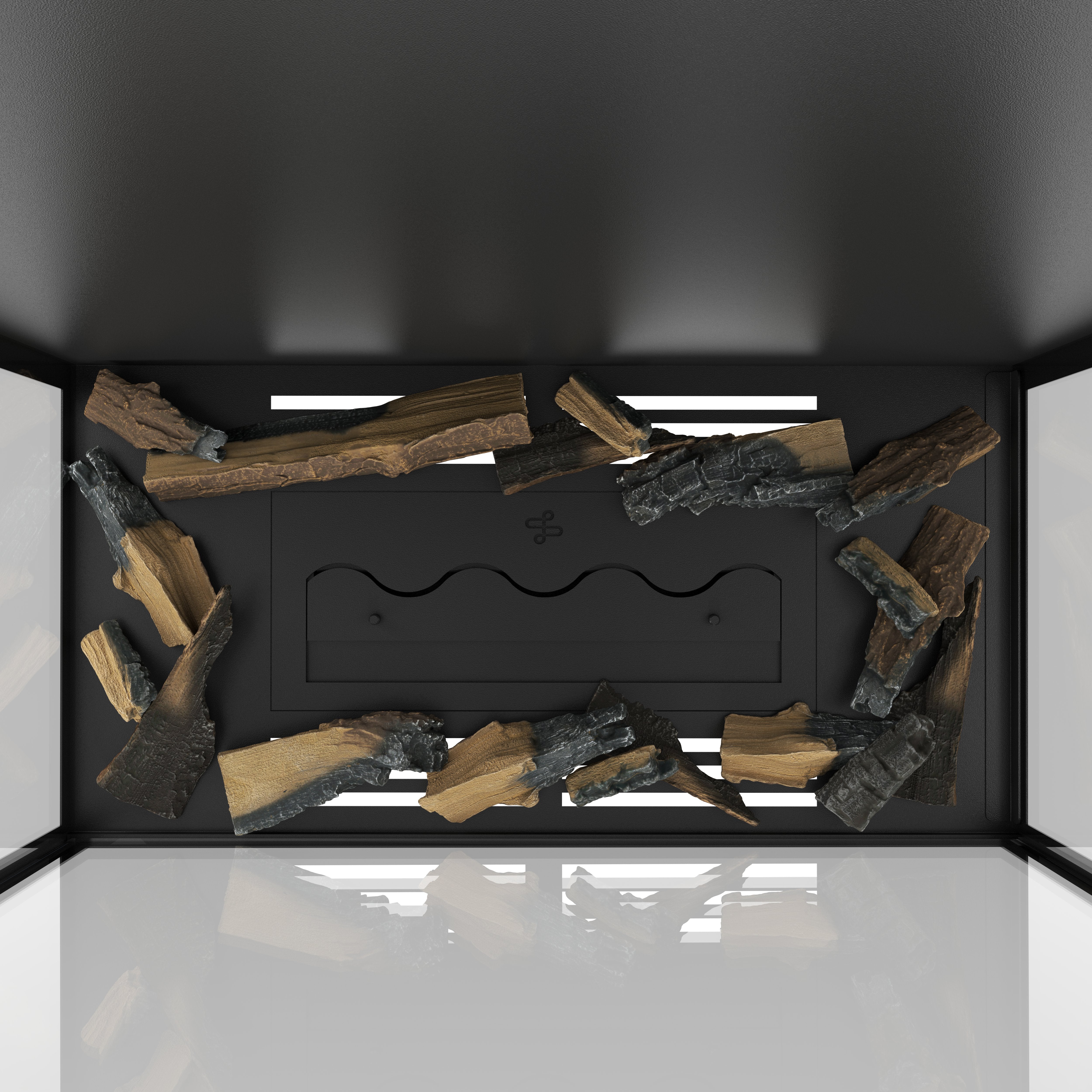 Made Driezijdig Vertical Roomdivider Volle Glas 80 x 100 cm