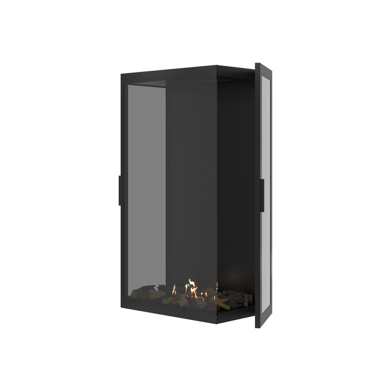 Made Driezijdig Vertical Roomdivider Volle Glas 70 x 100 cm