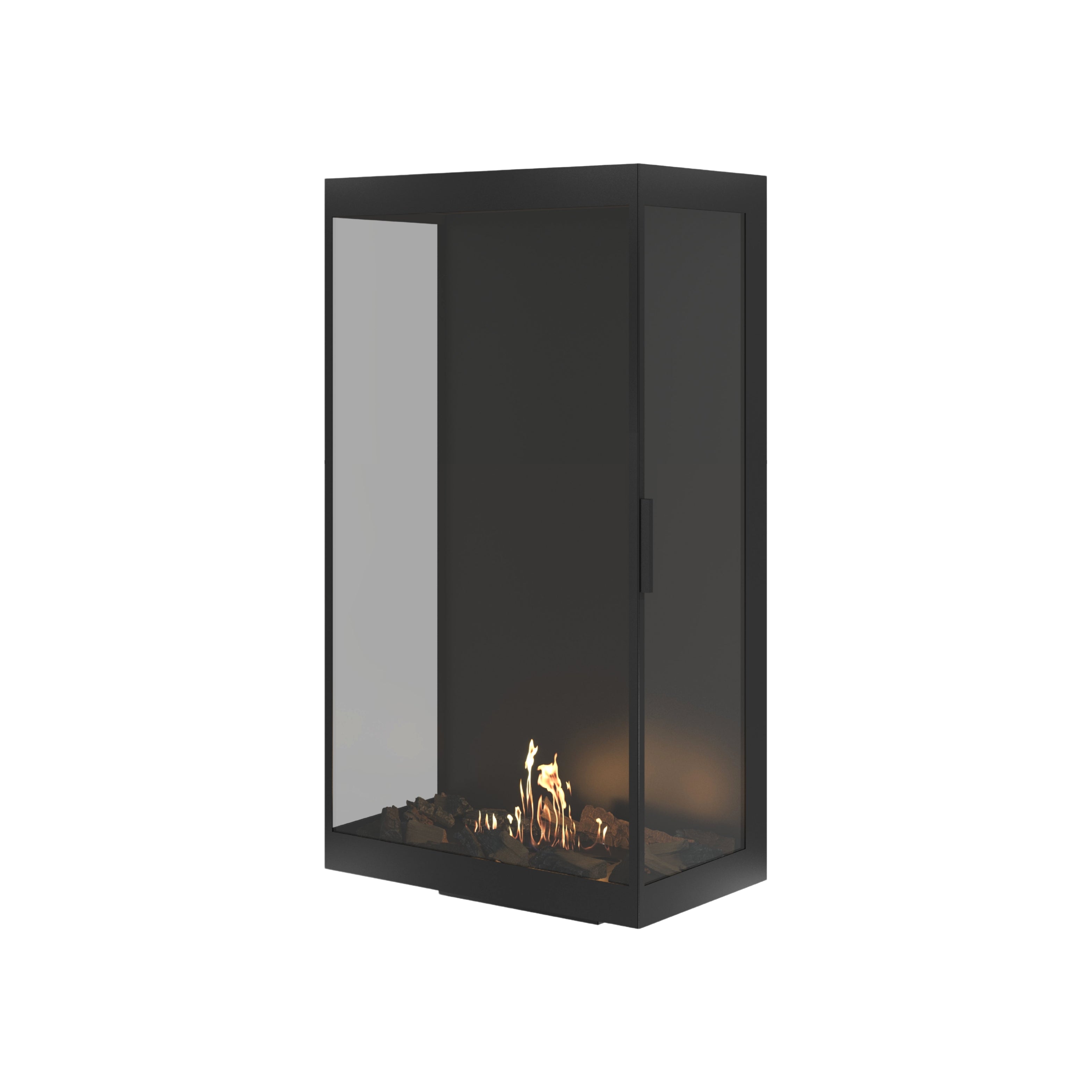 Made Driezijdig Vertical Roomdivider Volle Glas 70 x 120 cm