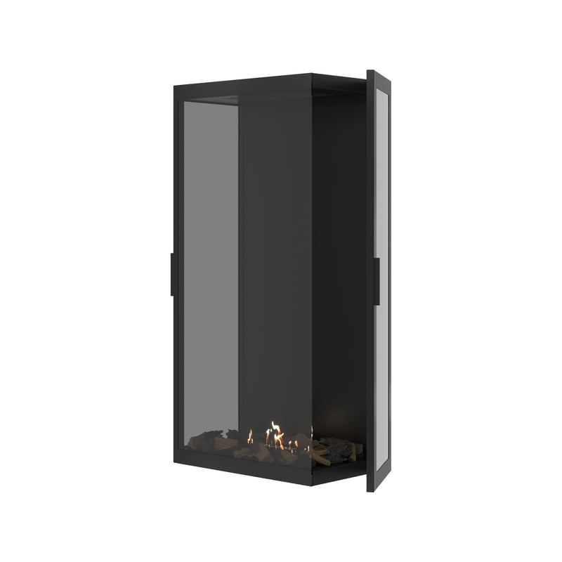 Made Driezijdig Vertical Roomdivider Volle Glas 70 x 120 cm