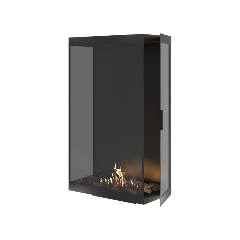 Made Driezijdig Vertical Roomdivider Volle Glas 80 x 100 cm