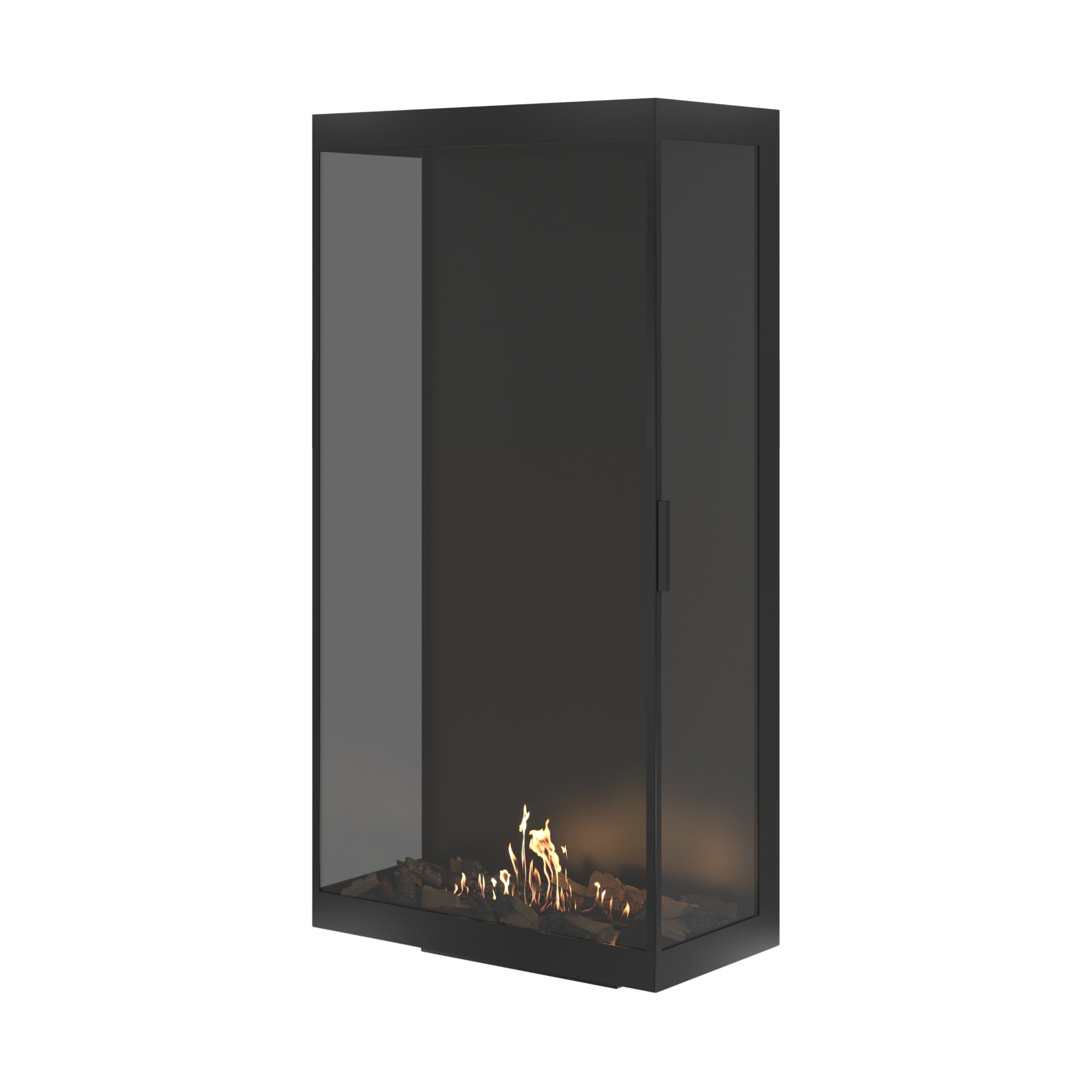 Made Driezijdig Vertical Roomdivider Volle Glas 80 x 160 cm
