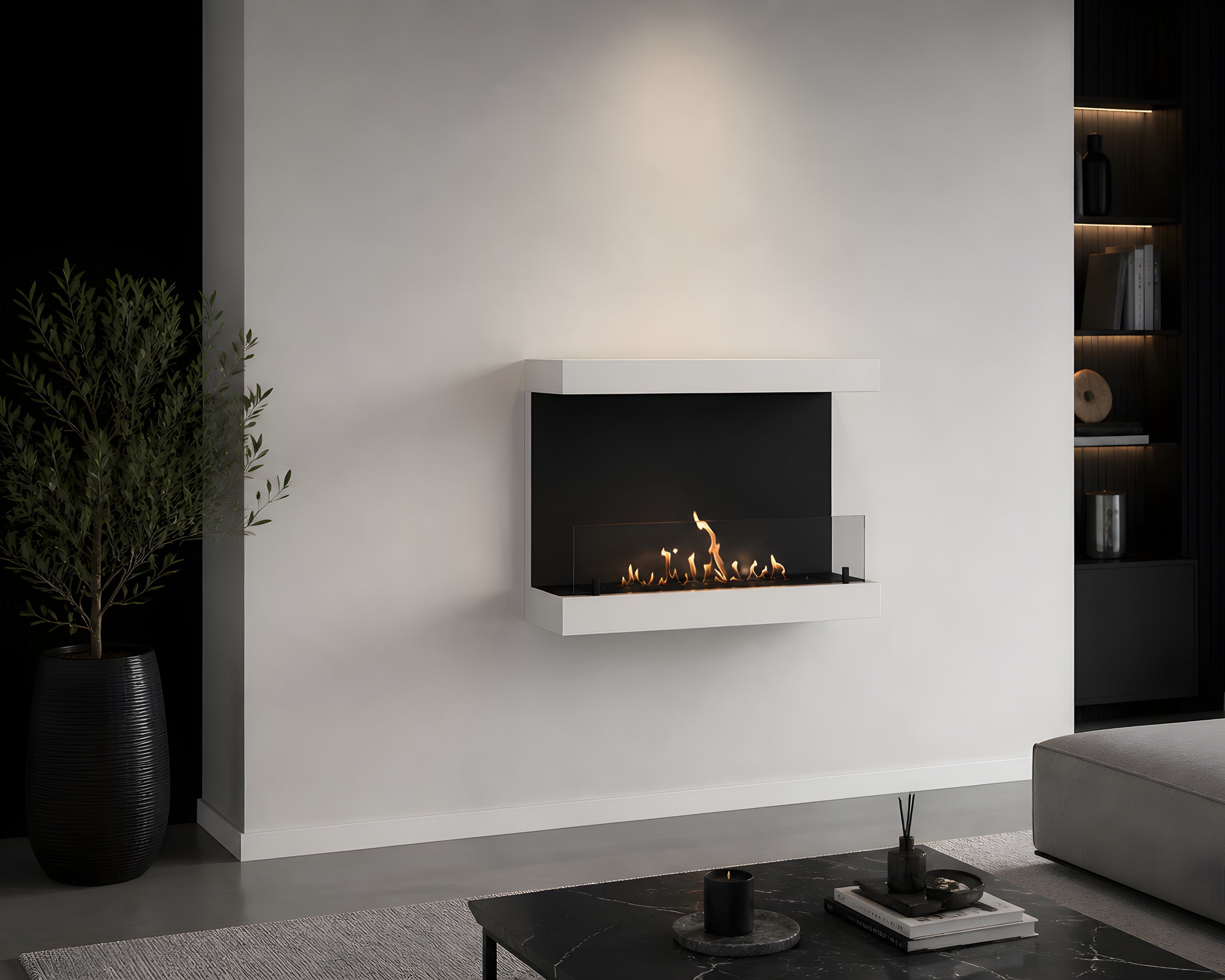 Manche Box Wandhaard Wit 80 cm