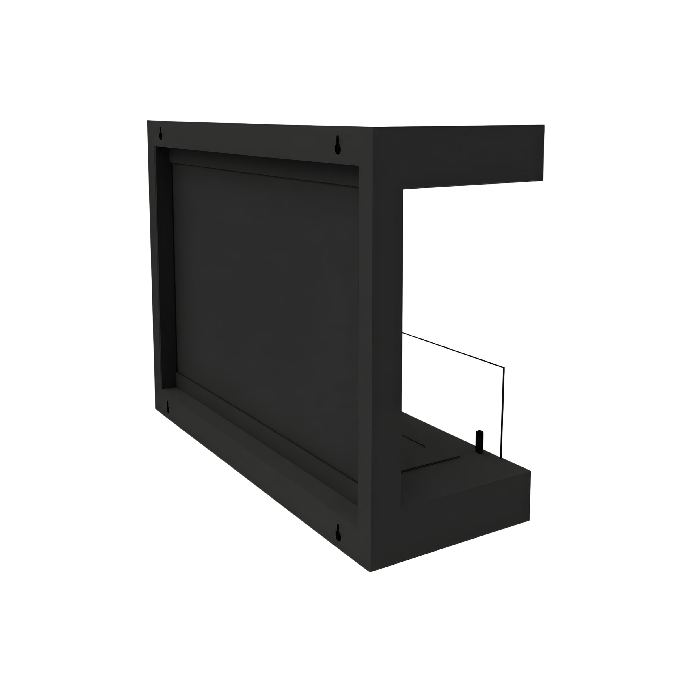 Manche Box Wandhaard Zwart 80 cm