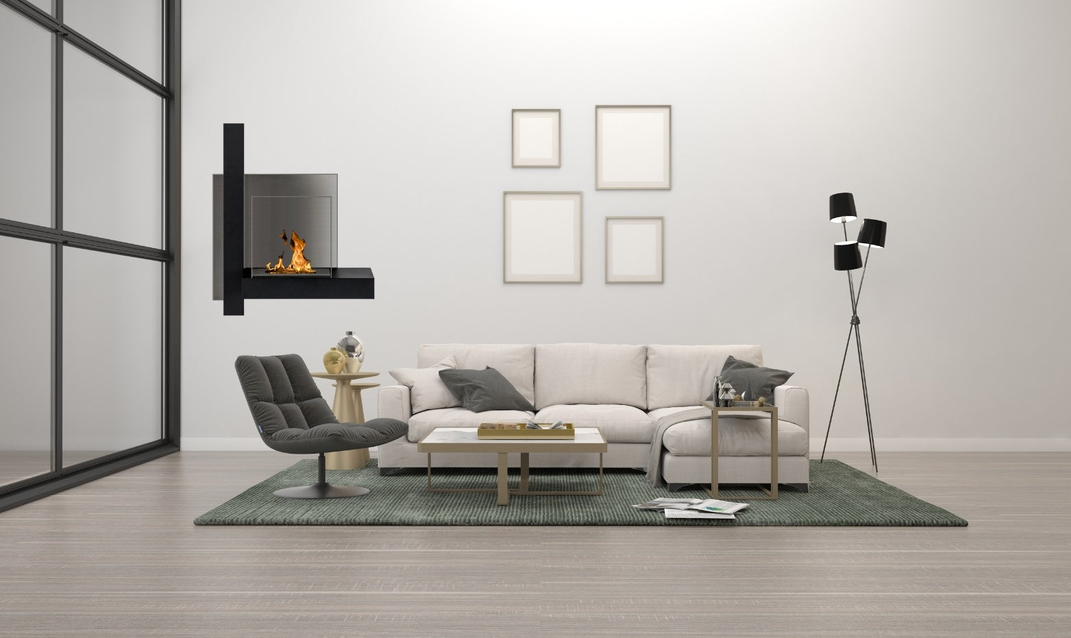 Mead Bio Ethanol Wandhaard H76 cm