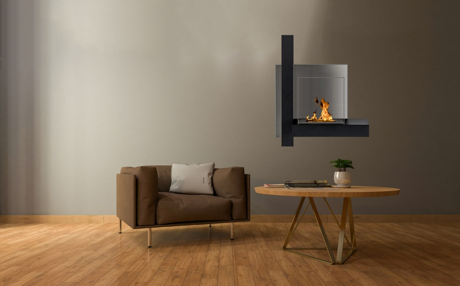 Mead Bio Ethanol Wandhaard H76 cm