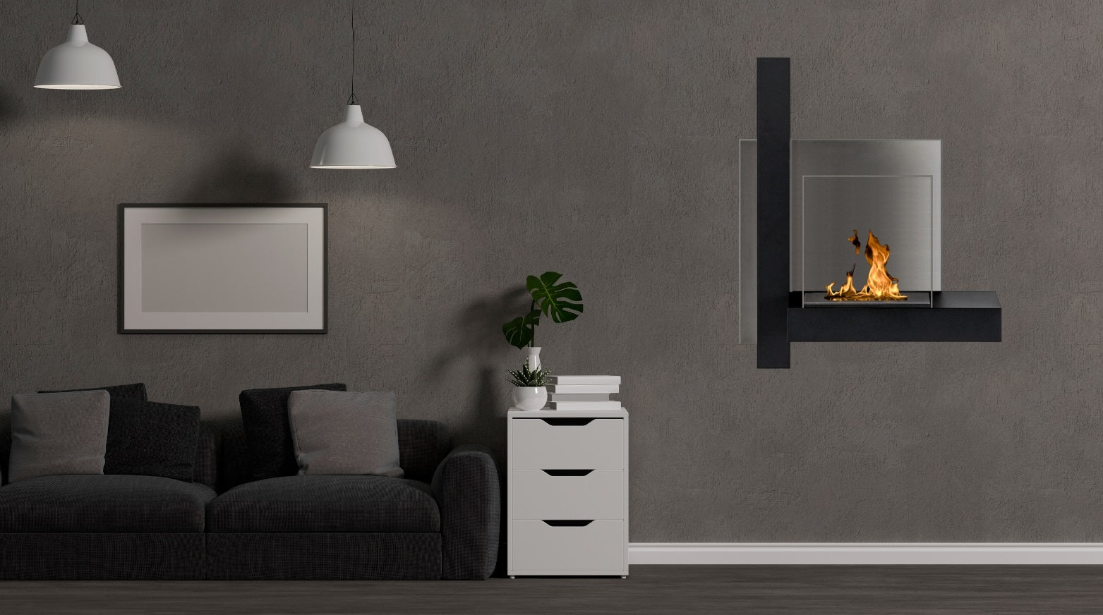 Mead Bio Ethanol Wandhaard H76 cm