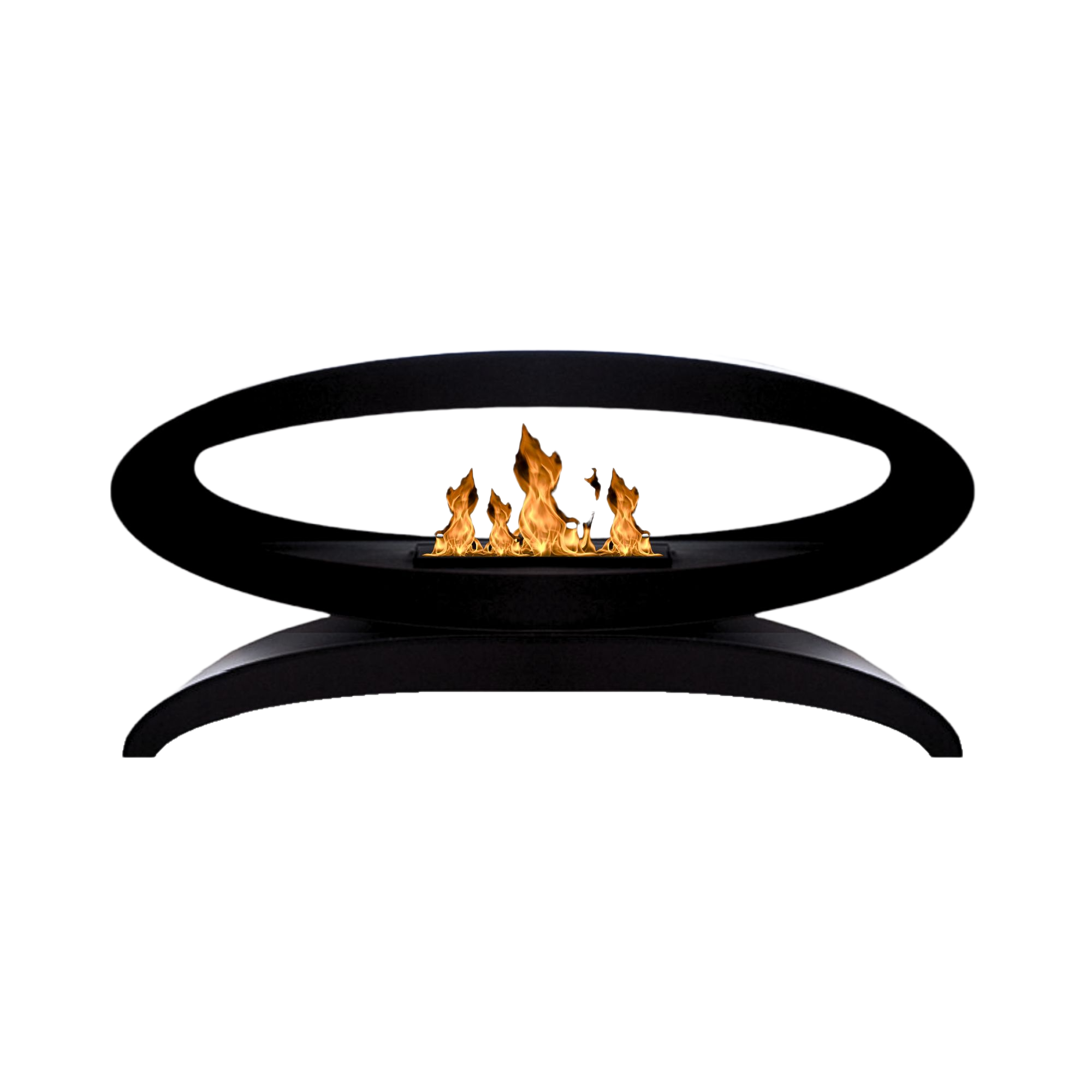 Meru Freestanding Bio Fireplace on the Pedestal