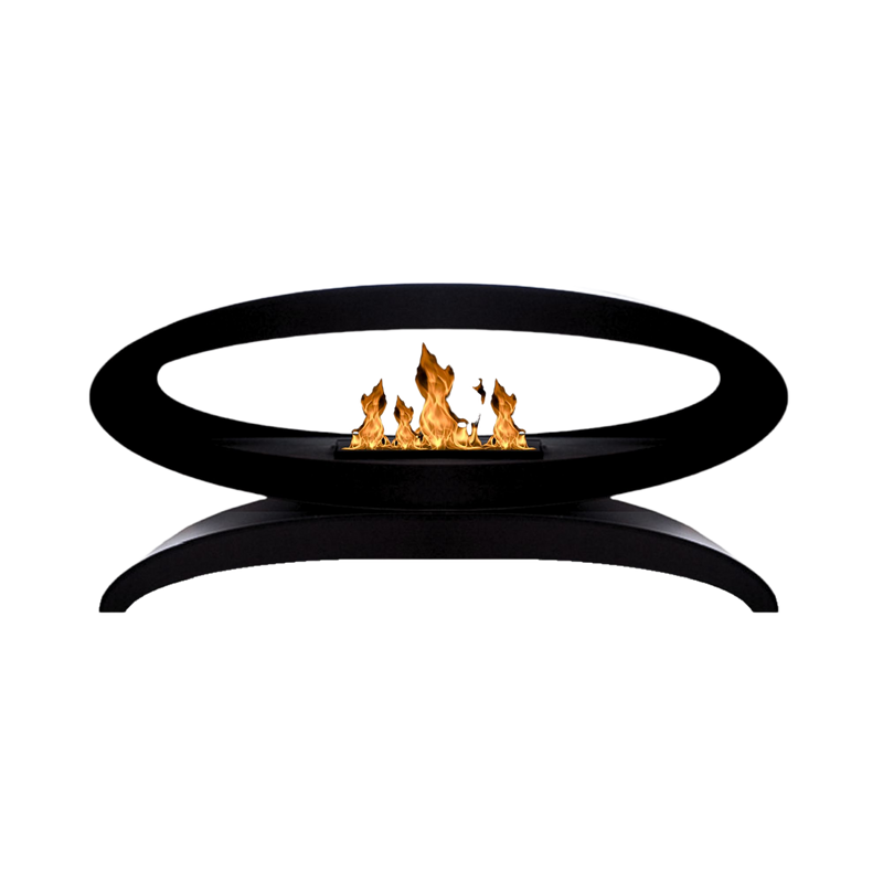 Meru Freestanding Bio Fireplace on the Pedestal