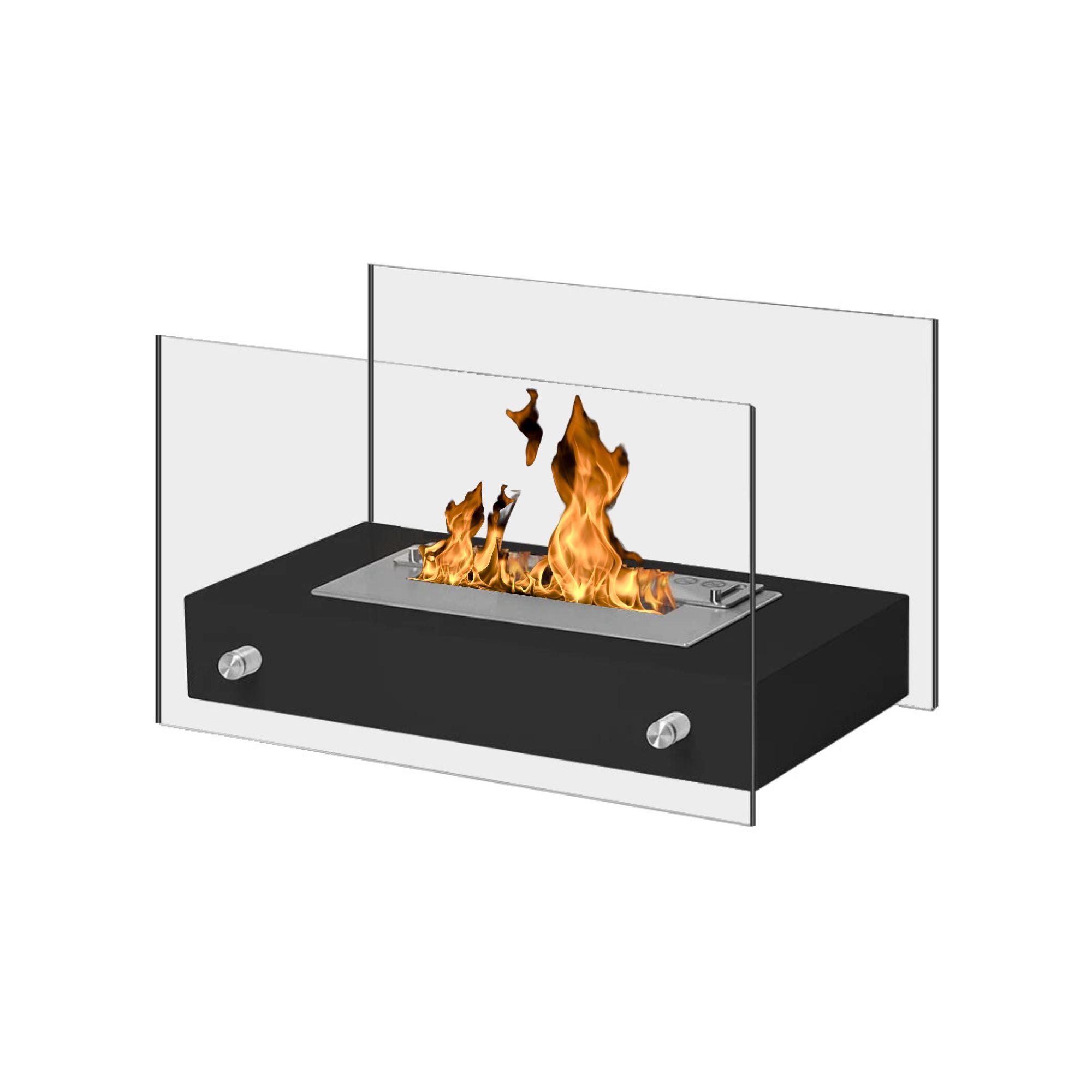 Mila Black Table Fireplace 50 cm