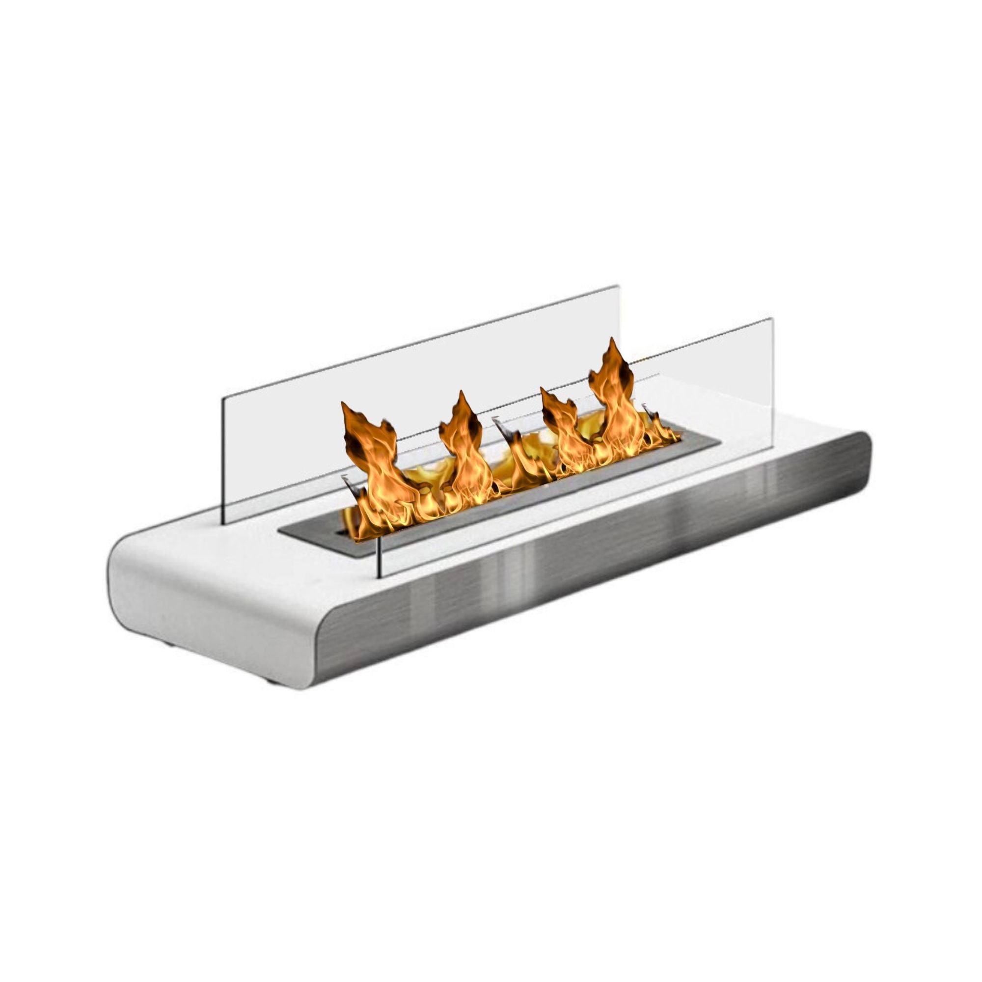 Fashion White Bio-Ethanol Freestanding Table Fireplace