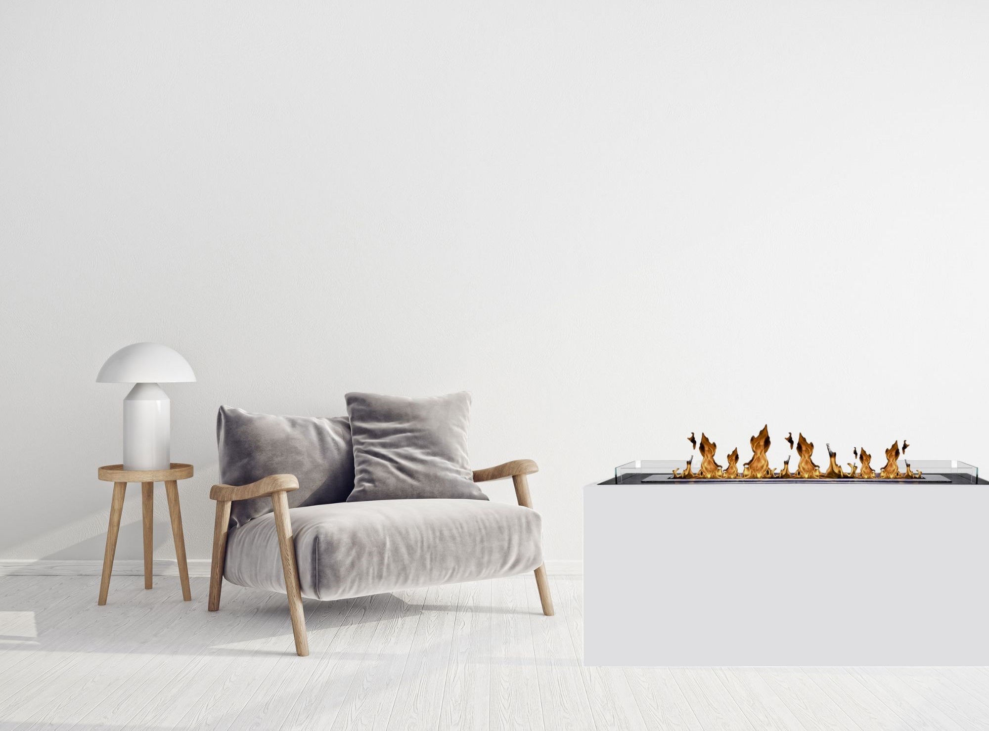Modulaire Bio Ethanol Vrijstaand Haard  130 cm