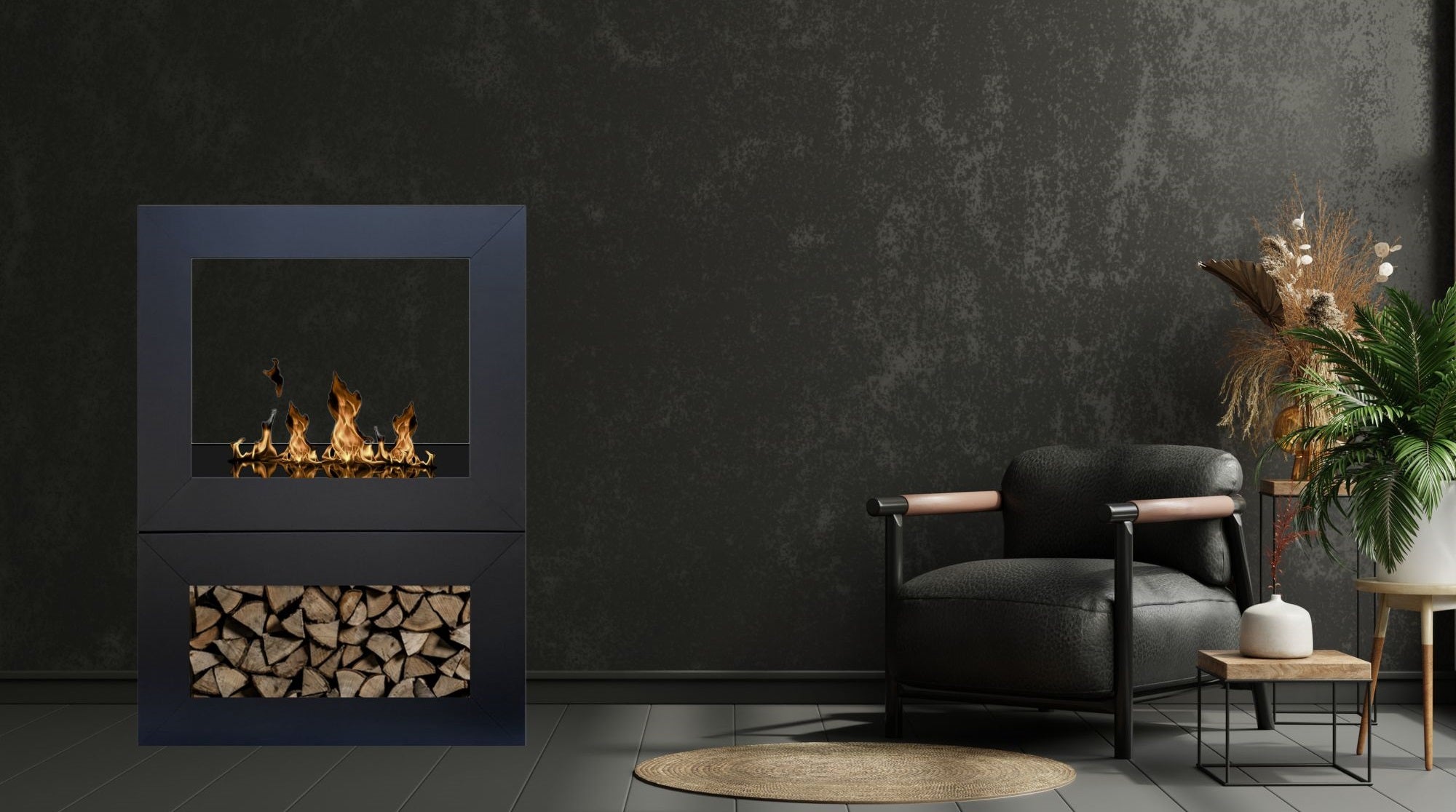 Moolda Bio Ethanol Vrijstaand Haard H100 cm