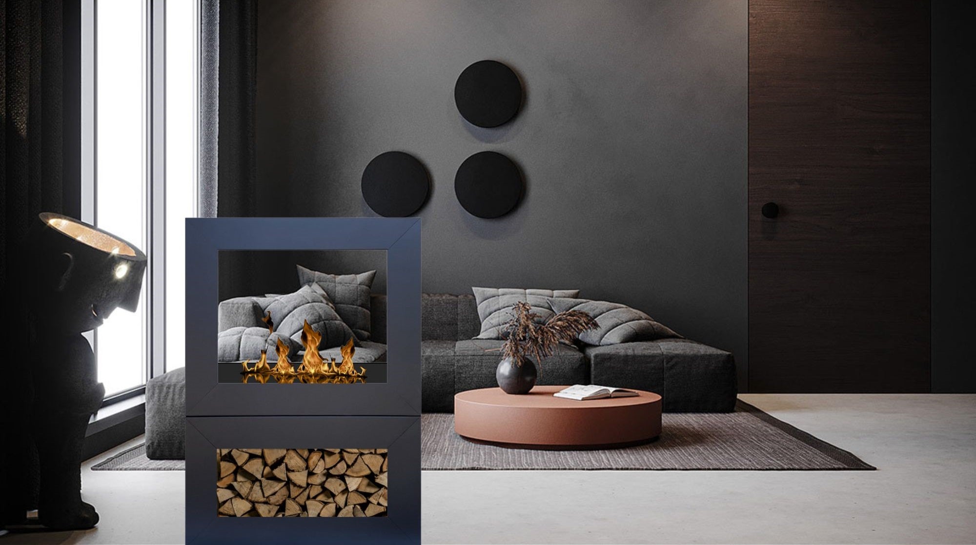 Moolda Bio Ethanol Vrijstaand Haard H100 cm