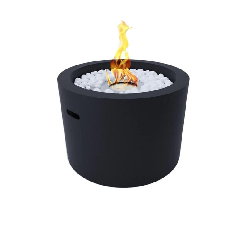 Moon Black Bio Ethanol Freestanding Fireplace D47 cm