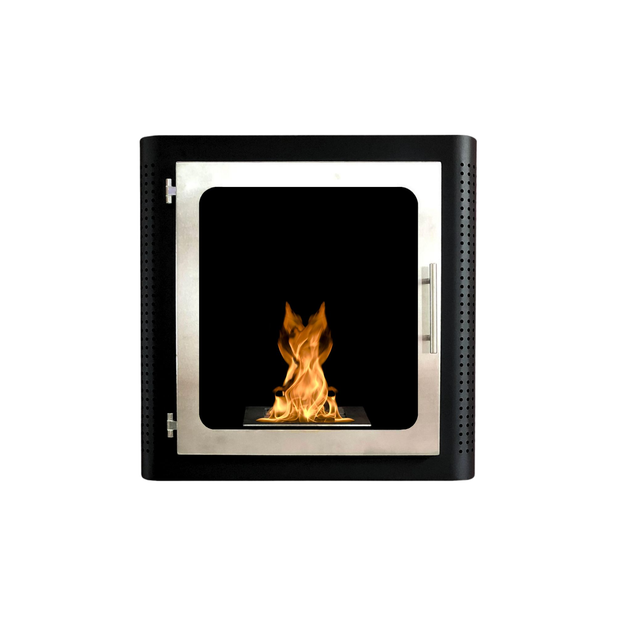 Nano Bio Ethanol Wall Fireplace With Glass Door