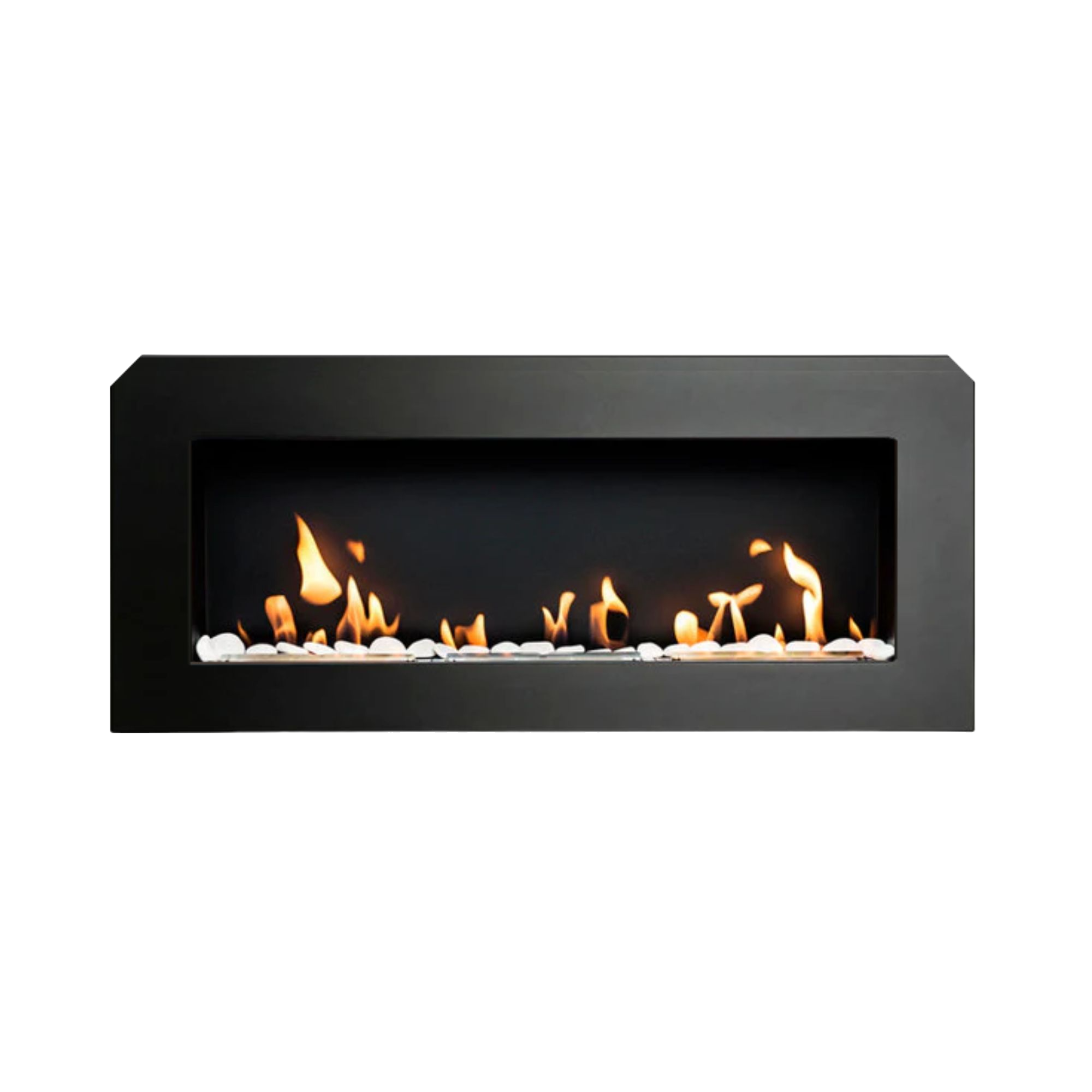 Nerez Bio-Ethanol Wall Fireplace 90 CM