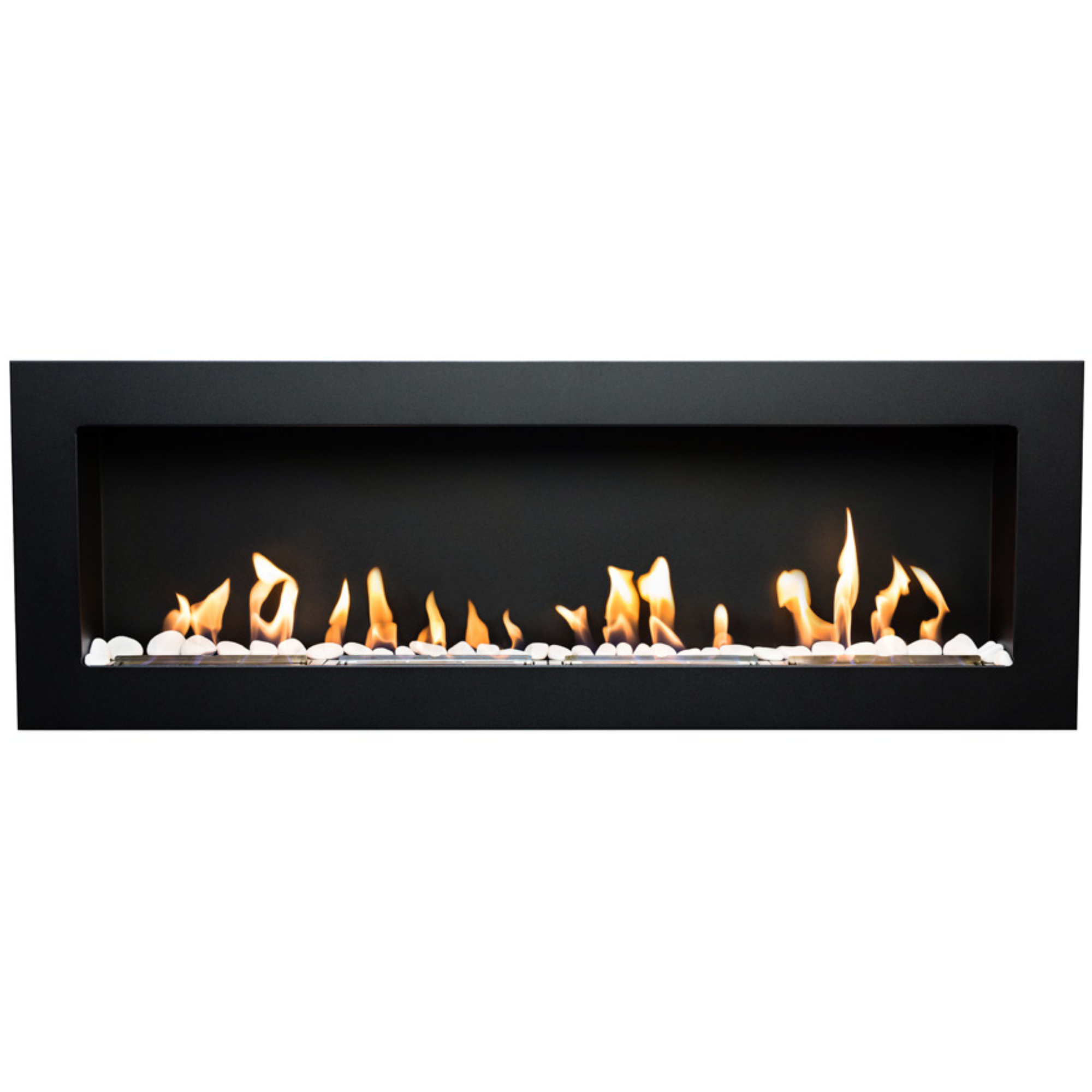 Nerez Zwart Bio-Ethanol Inbouw - Wandhaard 115 CM