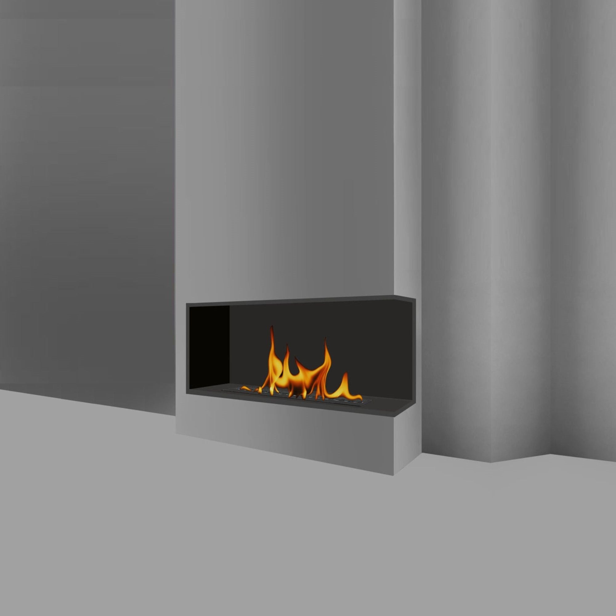 Nila Bio Ethanol Built-in Corner Fireplace Right 65 cm