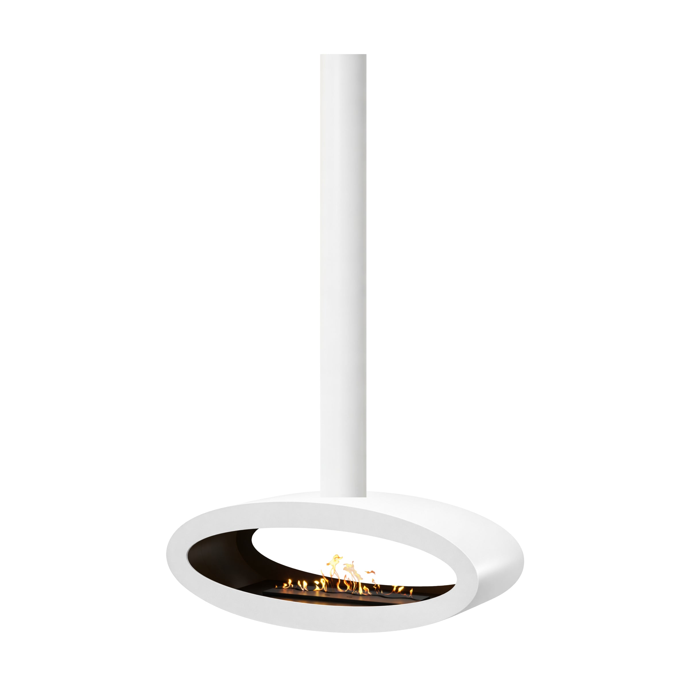 Ova Tube Wit Doorkijk Plafondhaard 100 cm