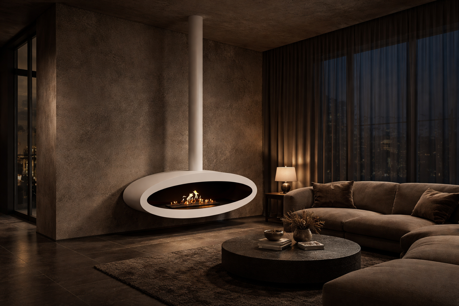 Ova Tube Wit Plafondhaard 120 cm