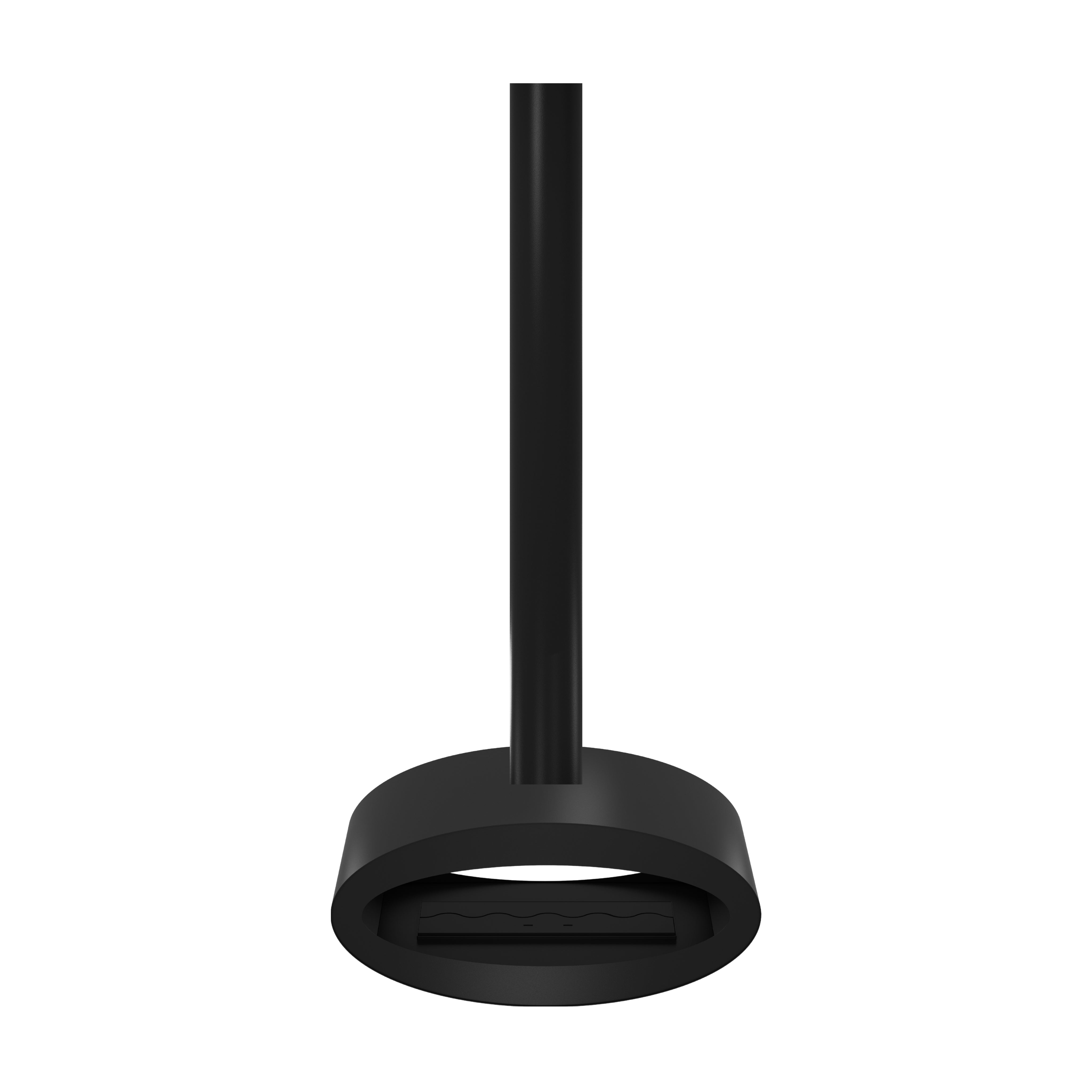 Ova Tube Zwart Doorkijk Plafondhaard 80 cm