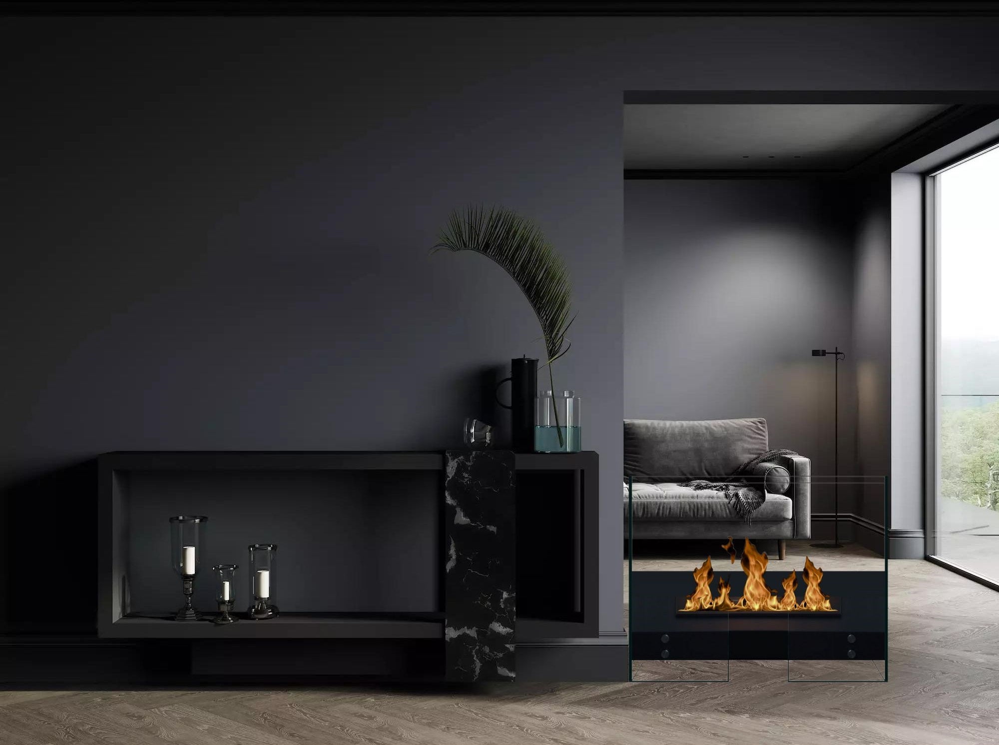 Pepe Z Bio Ethanol Vrijstaand Haard 100 cm