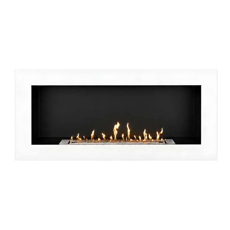Rea Bio ethanol Inbouw - Wandhaard Wit 90 cm