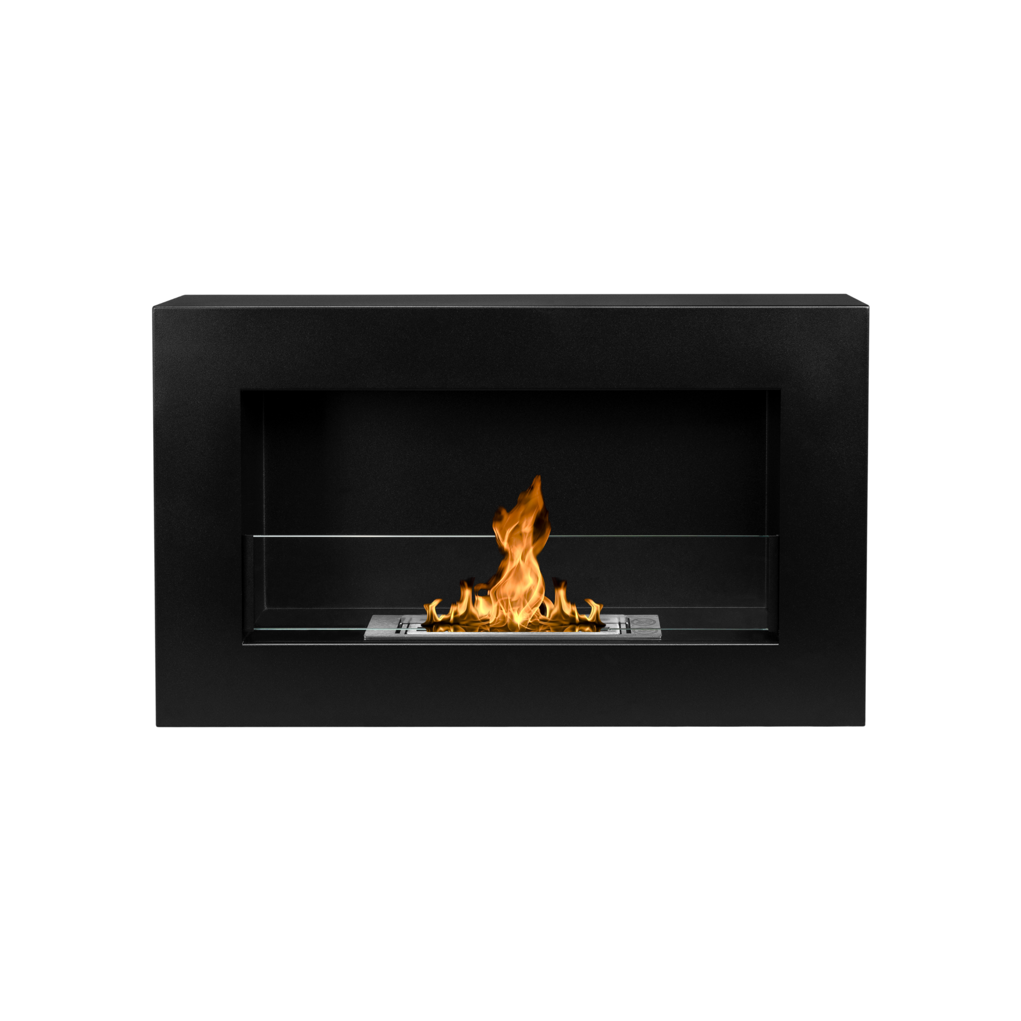 Rea Black Box Bio Wall Fireplace 65 x 40 CM