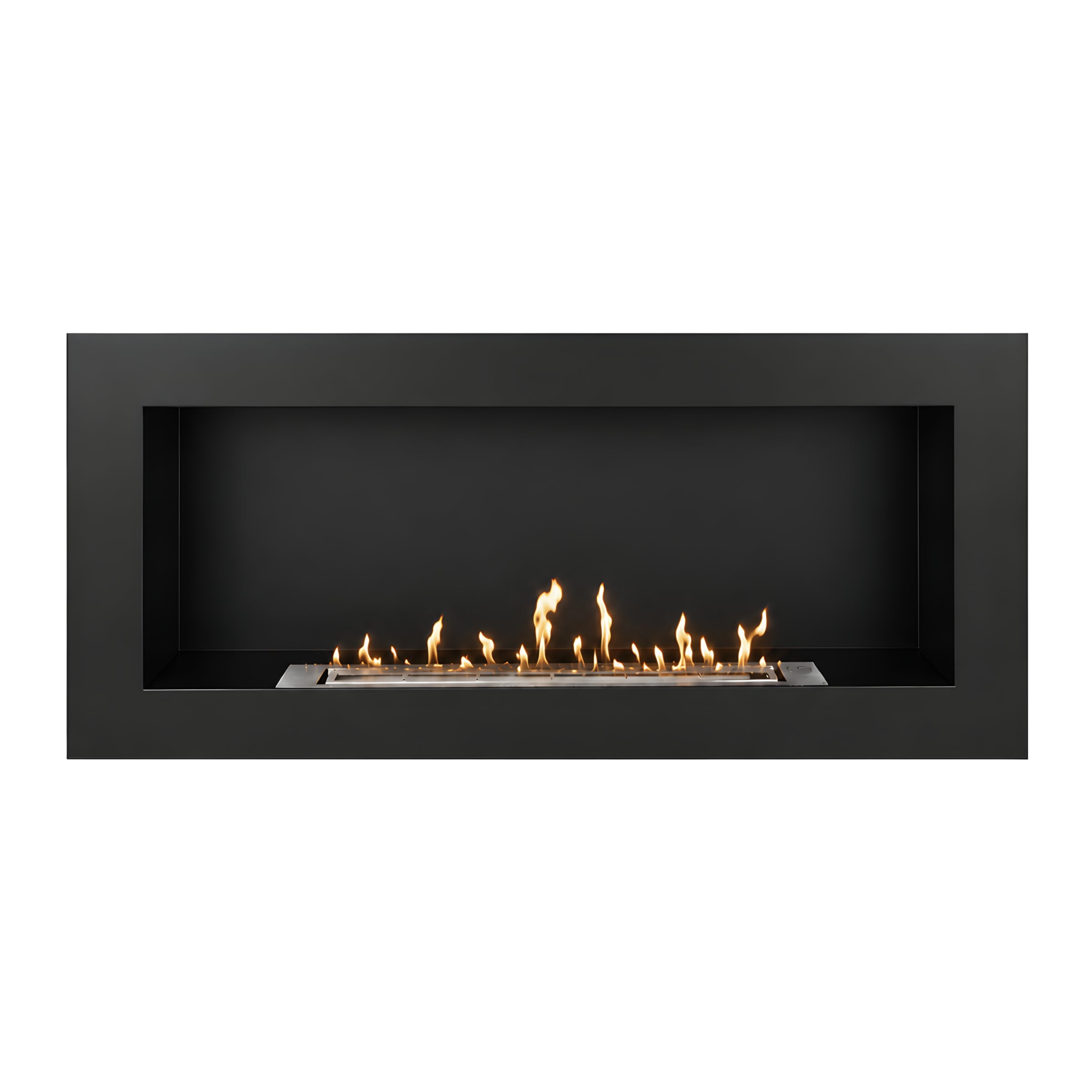 Rea Bio ethanol Inbouw - Wandhaard Zwart 90 cm