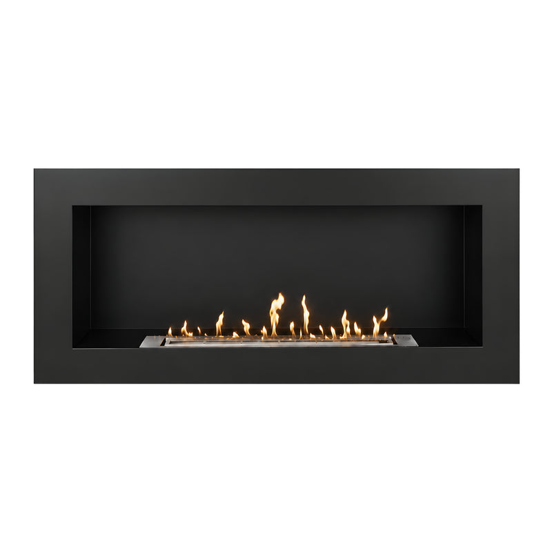 Rea Bio ethanol Inbouw - Wandhaard Zwart 90 cm