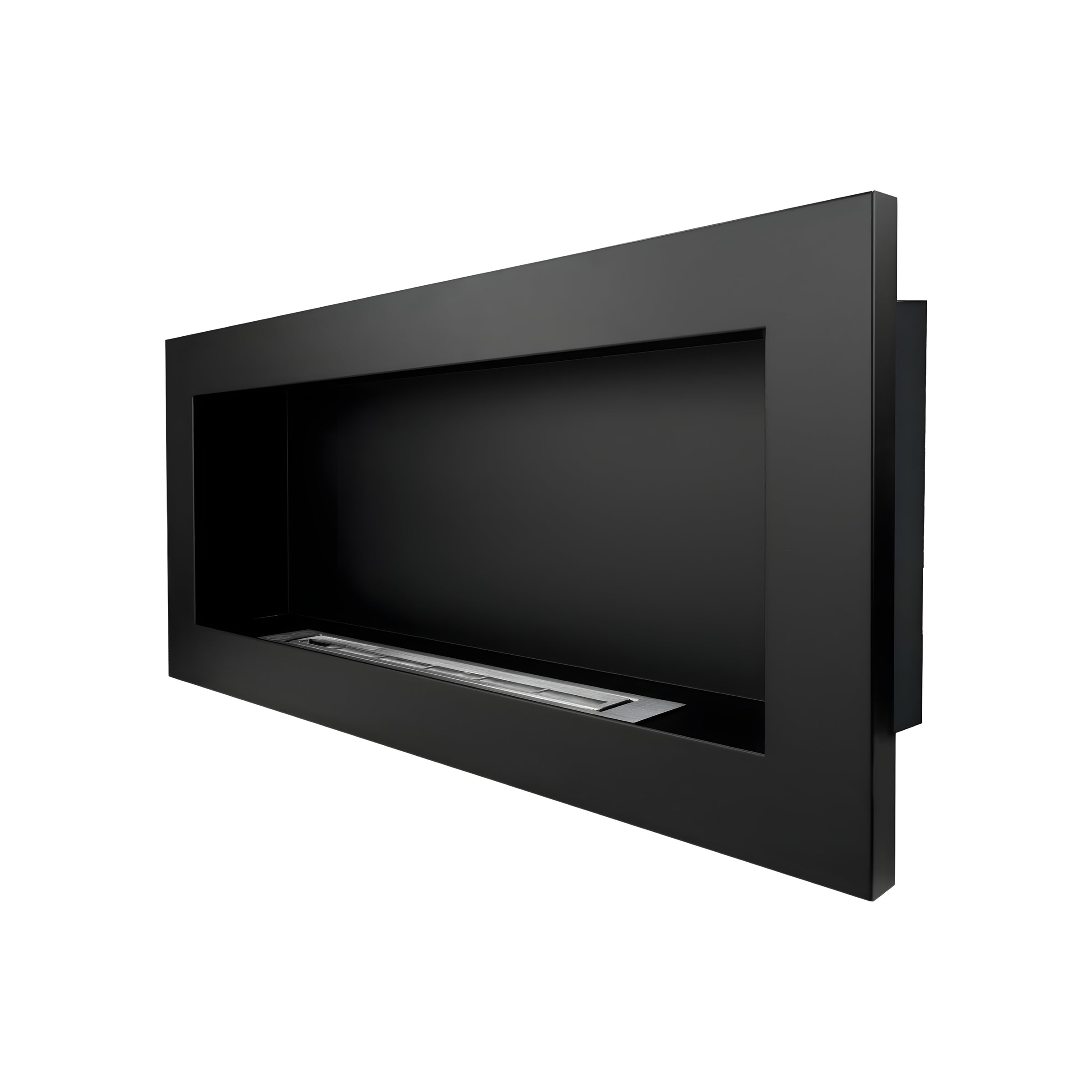 Rea Bio ethanol Inbouw - Wandhaard Zwart 90 cm