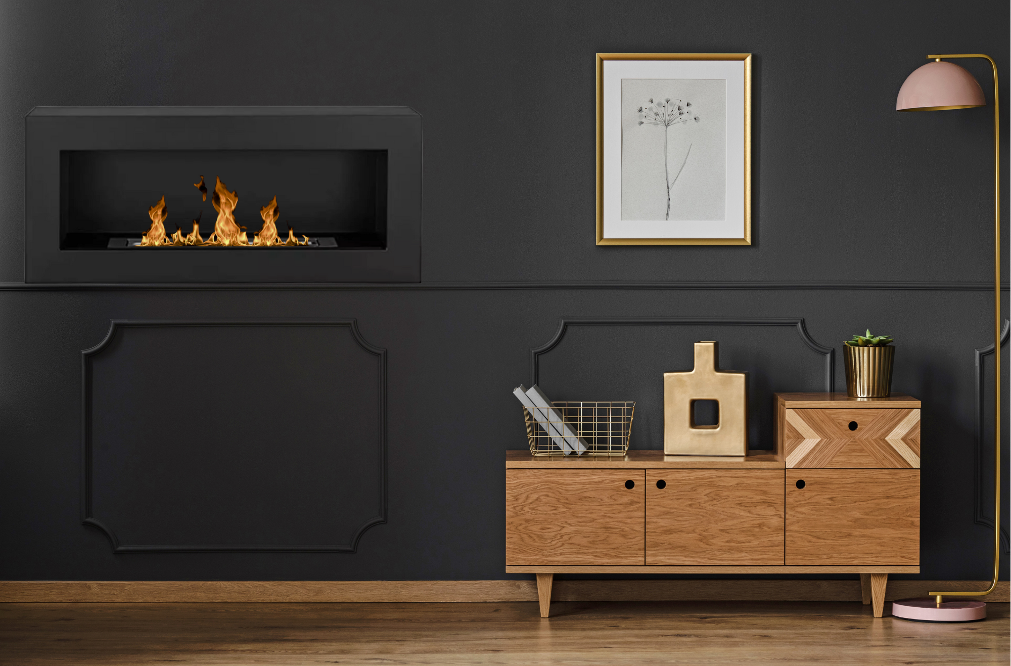 Reo BOX Z Bio Ethanol Wandhaard 90 cm