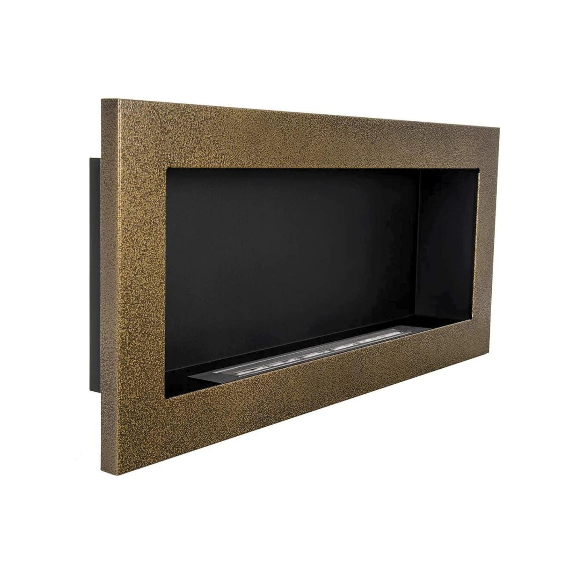 Reo Gold-colored Bio Wall Fireplace S-Line 90 x 40 CM 