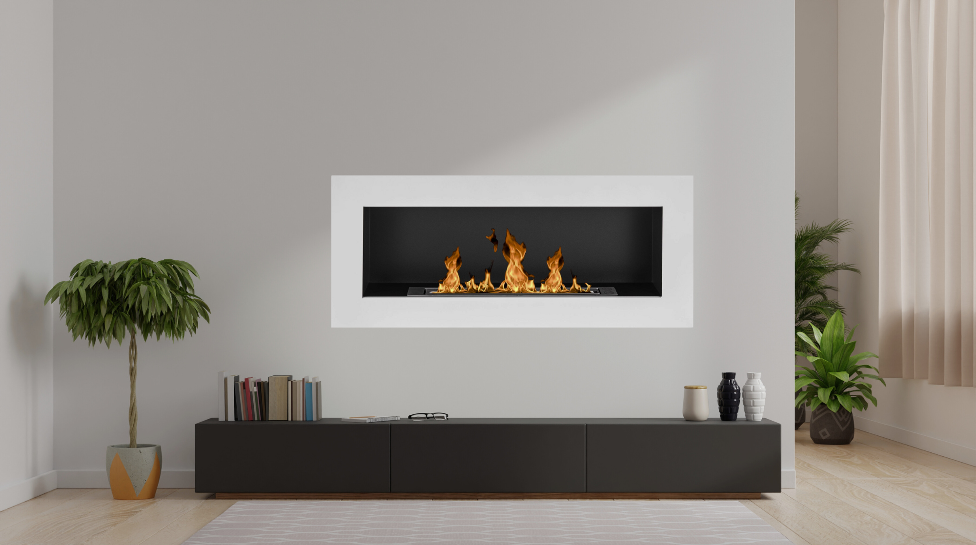 Reo BOX W Bio Ethanol Wandhaard 90 cm