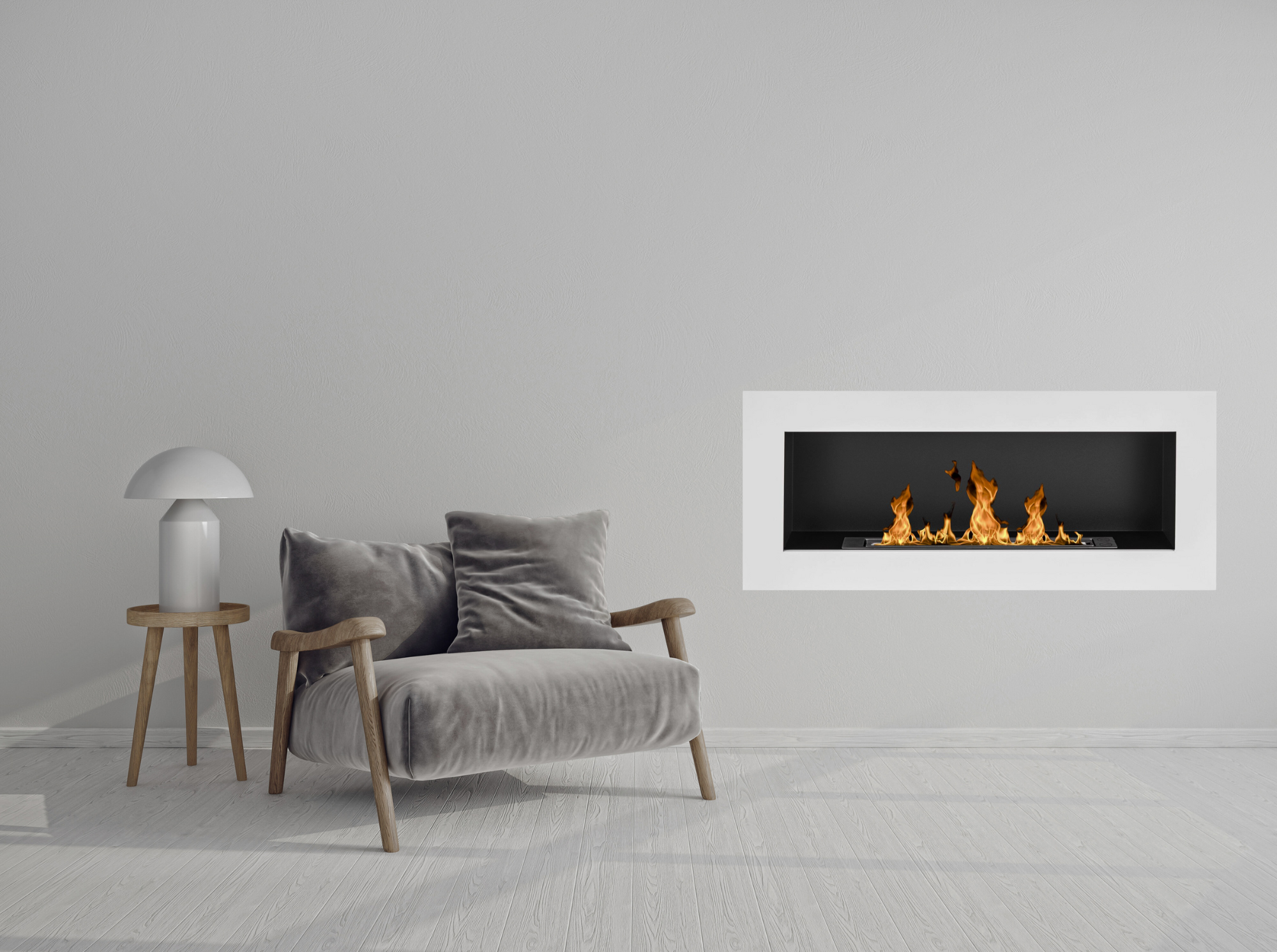 Reo BOX W Bio Ethanol Wandhaard 90 cm