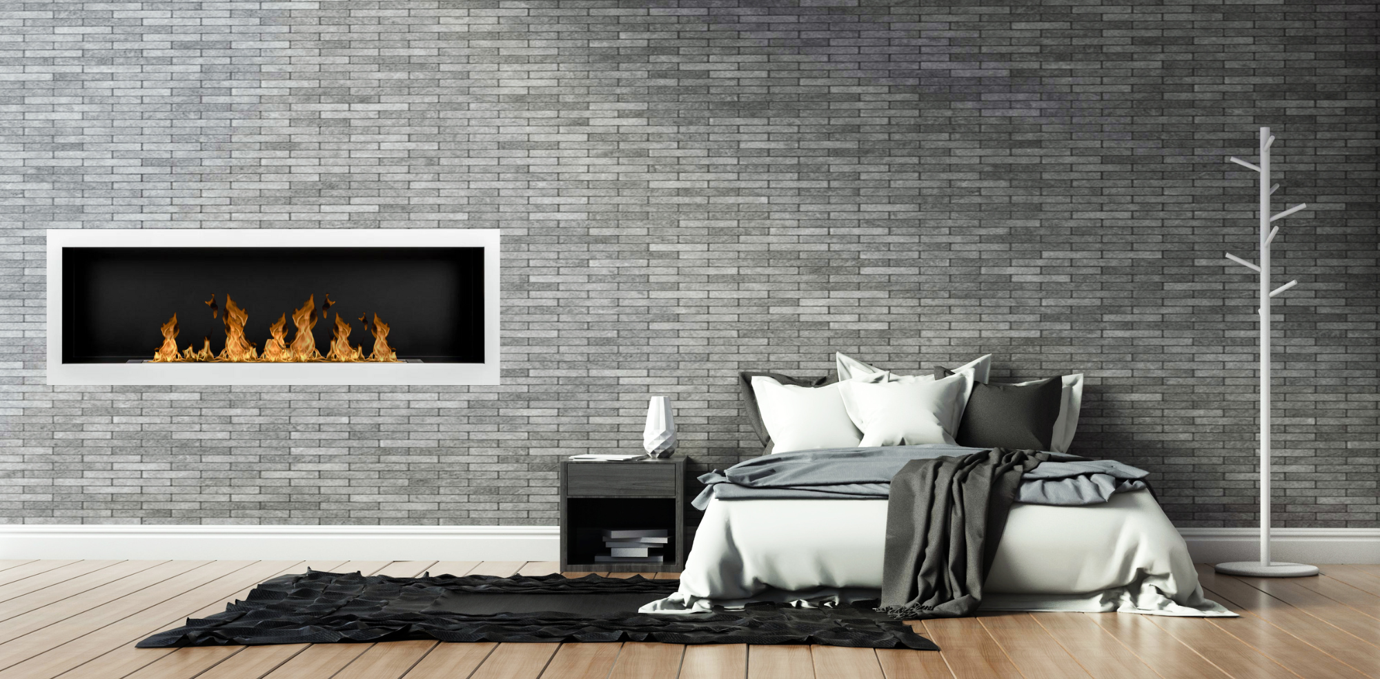 S-line W Bio Ethanol Wandhaard 120 cm