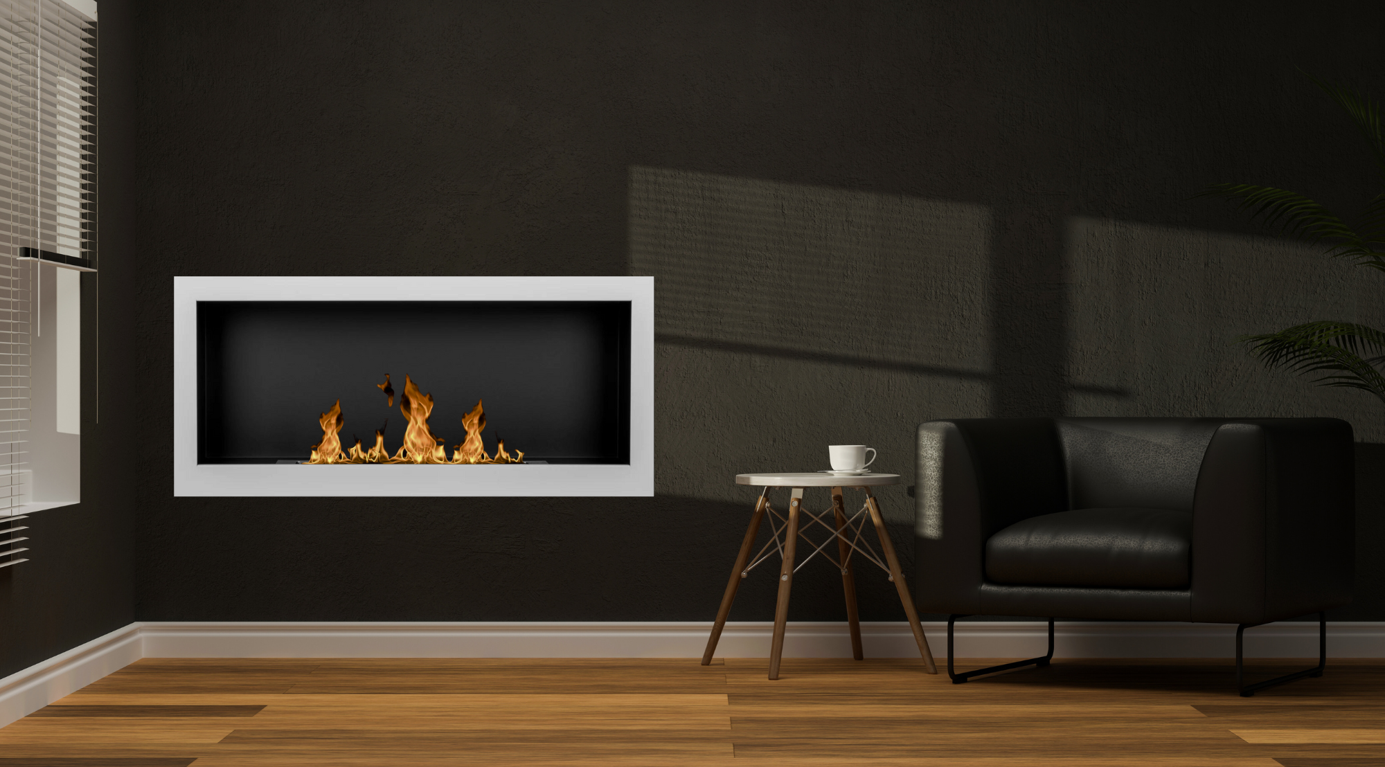 S-line W Bio Ethanol Wandhaard 90 cm