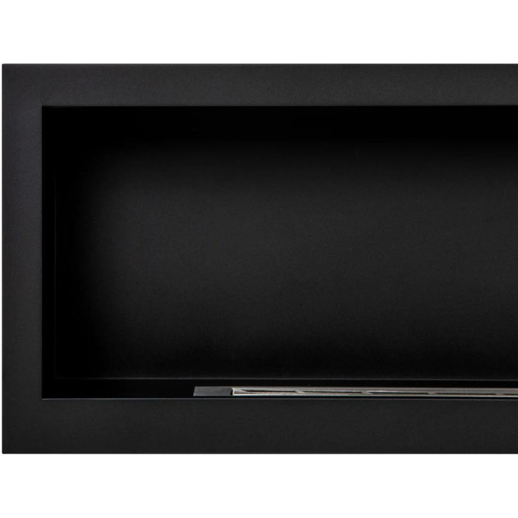 S - Line Black Full BOX Bio-Ethanol Wall Fireplace 120 x 40 CM