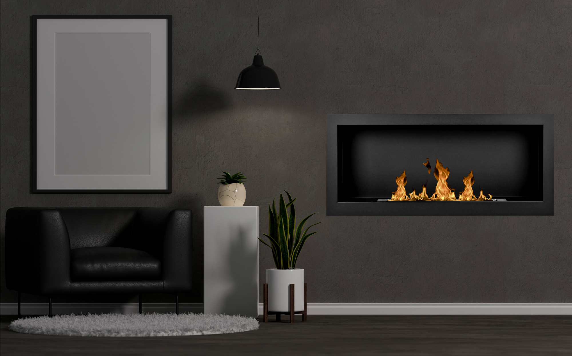 S-line Z Bio Ethanol Wandhaard 90 cm