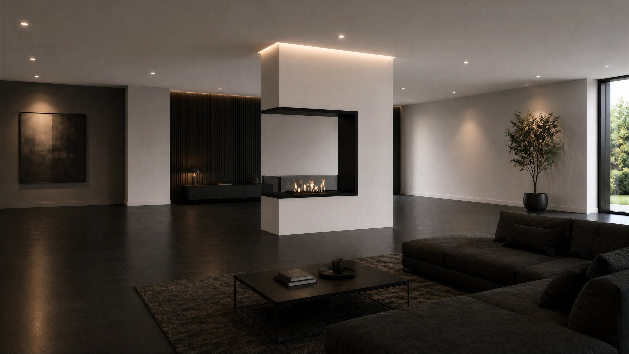 Saint Roomdivier Vertical Inbouwhaard 60 x 140 cm