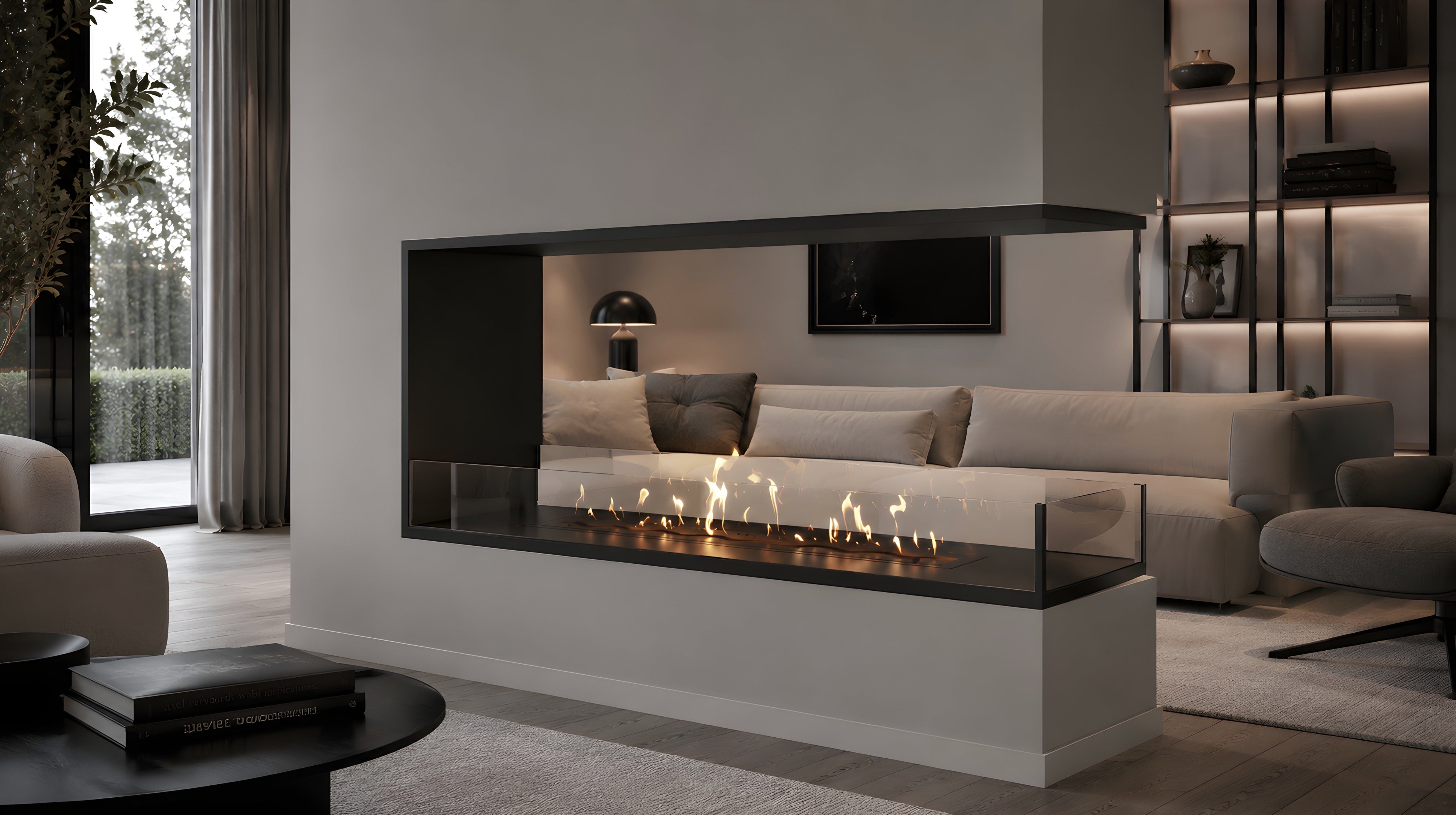 Saint U Vorm Driezijdig Inbouwhaard 130 cm
