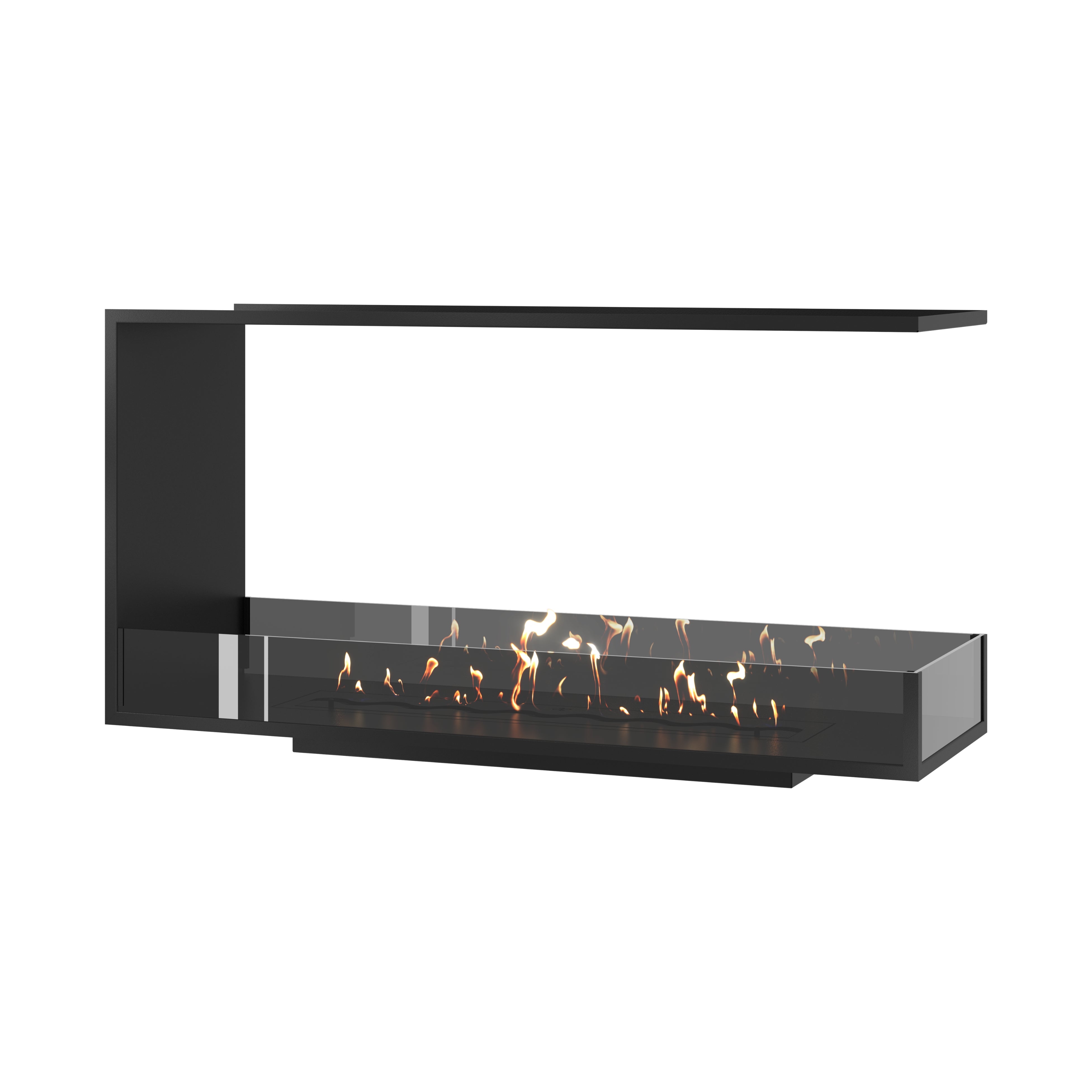 Saint U Vorm Driezijdig Inbouwhaard 130 cm