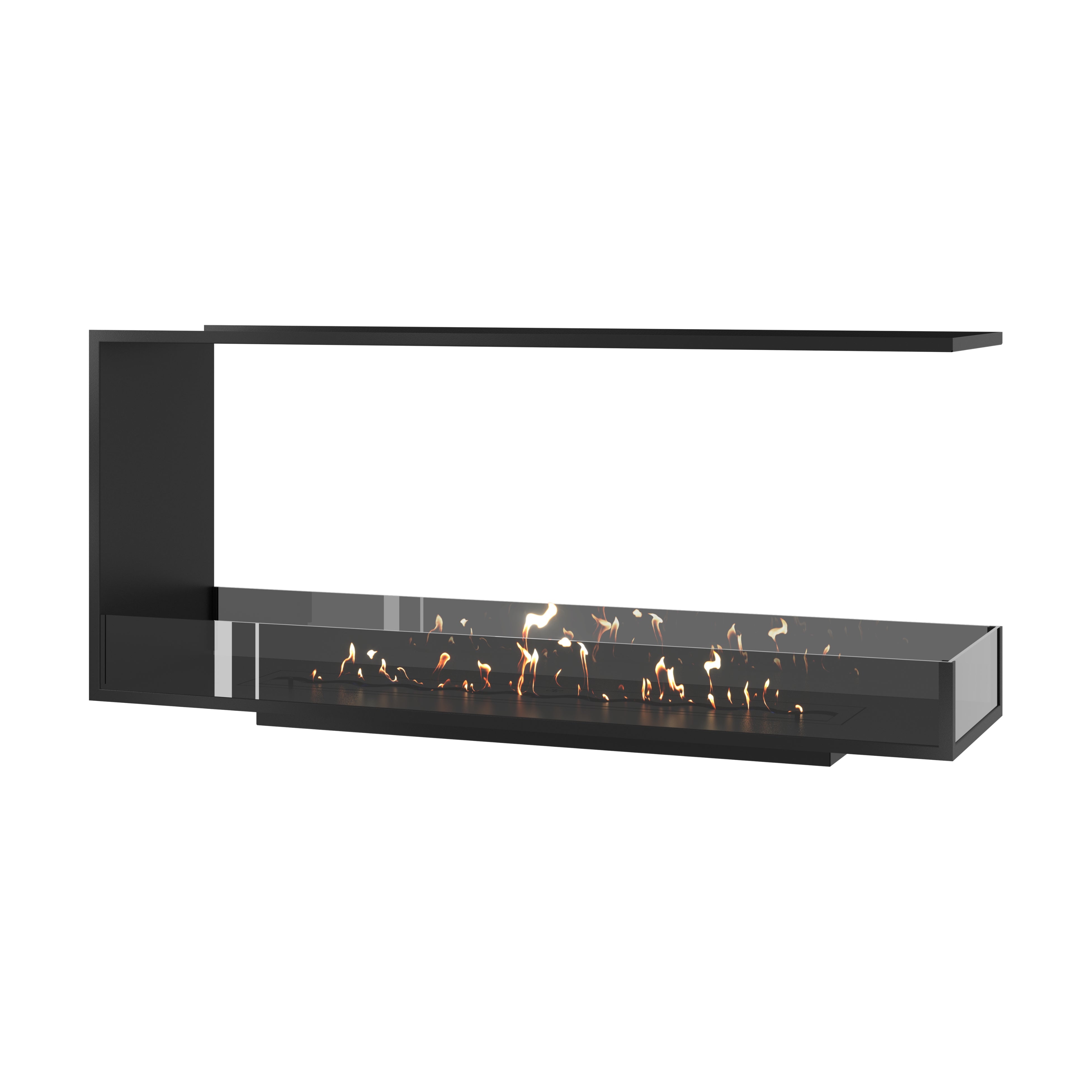 Saint U Vorm Driezijdig Inbouwhaard 140 cm