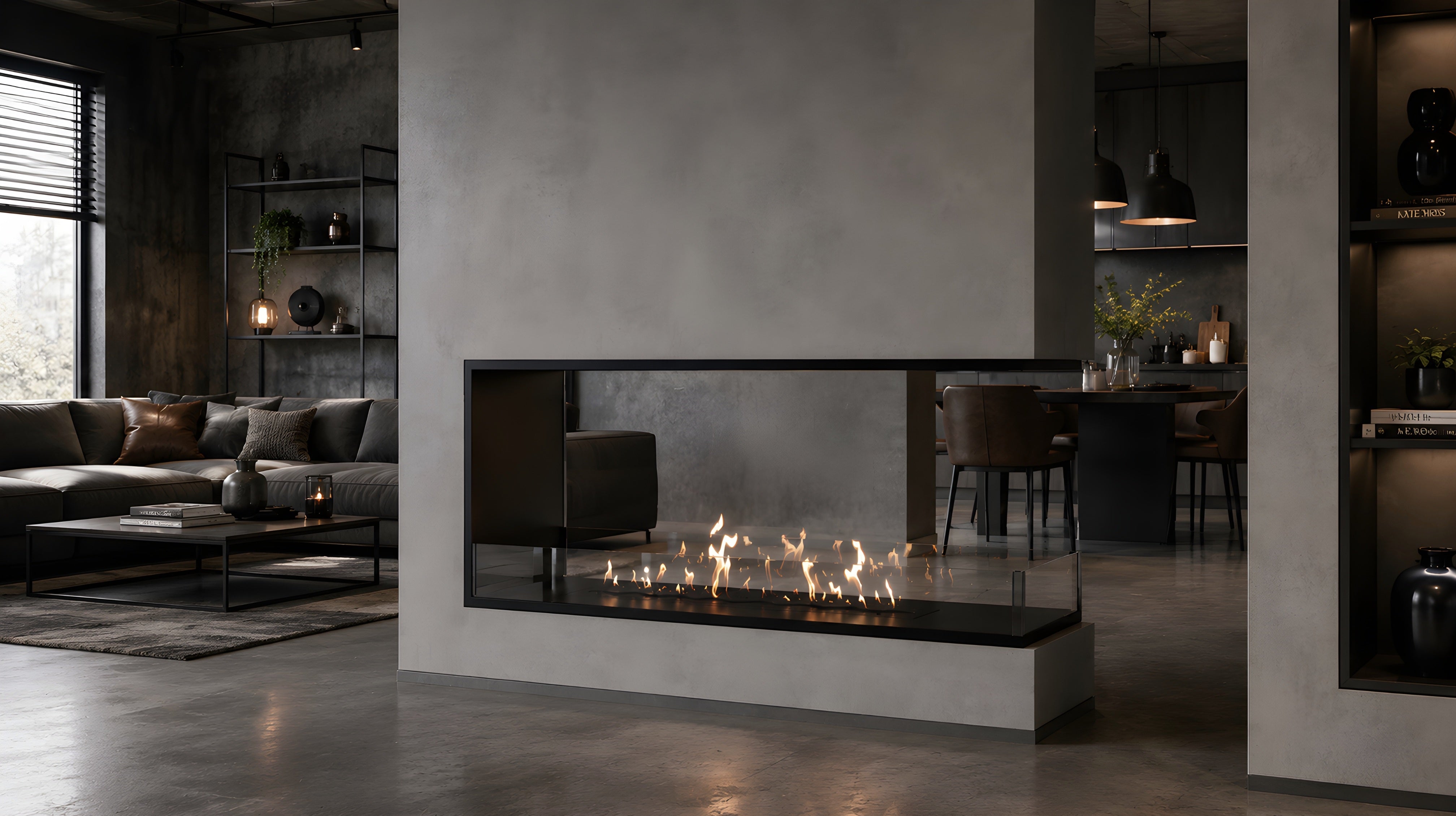 Saint U Vorm Driezijdig Inbouwhaard 150 cm